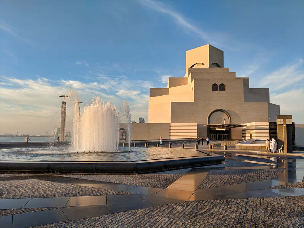 Gorgeous View Of The Museum Of Islamic Art Background