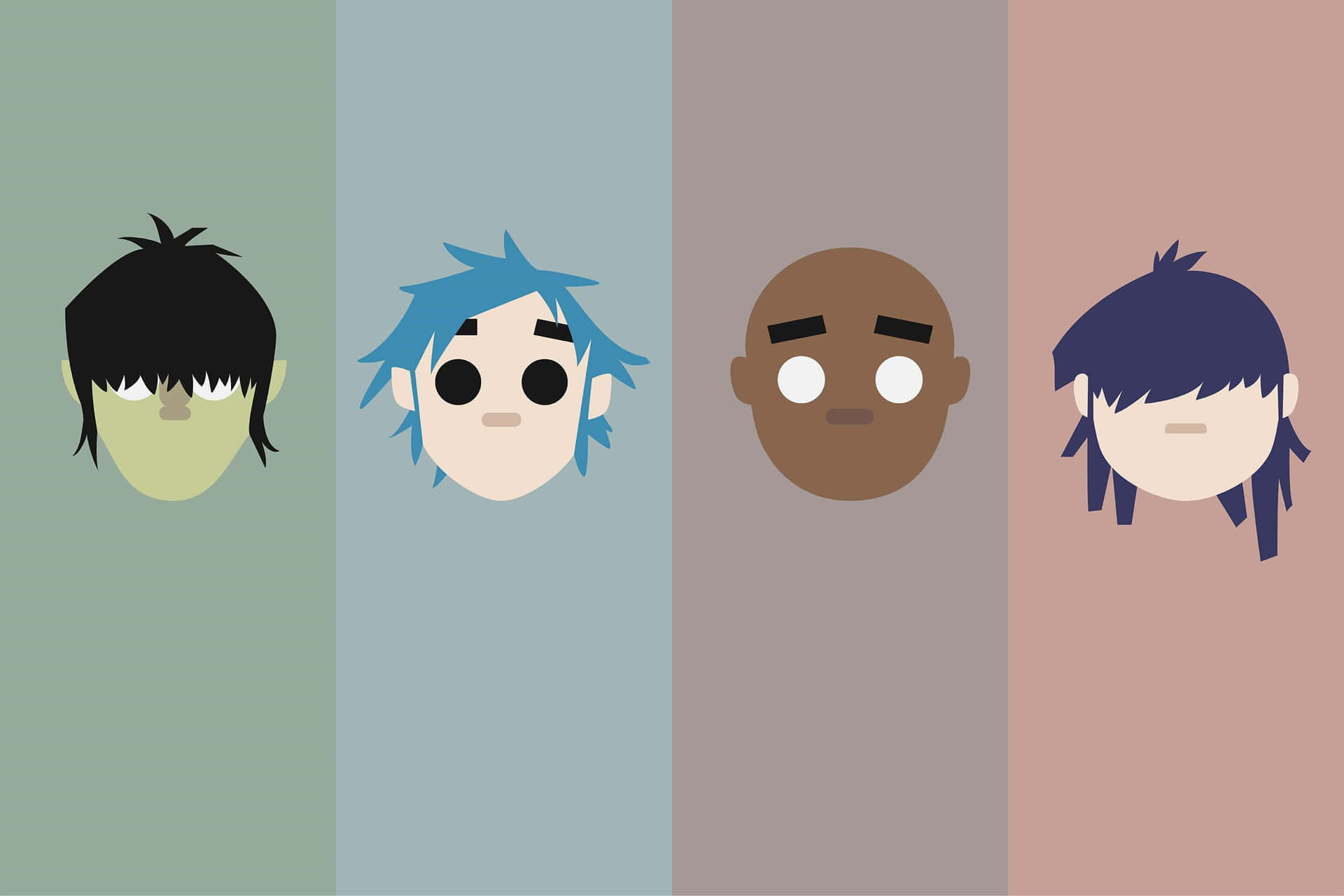 Gorillaz 4k Minimalist Aesthetic Background