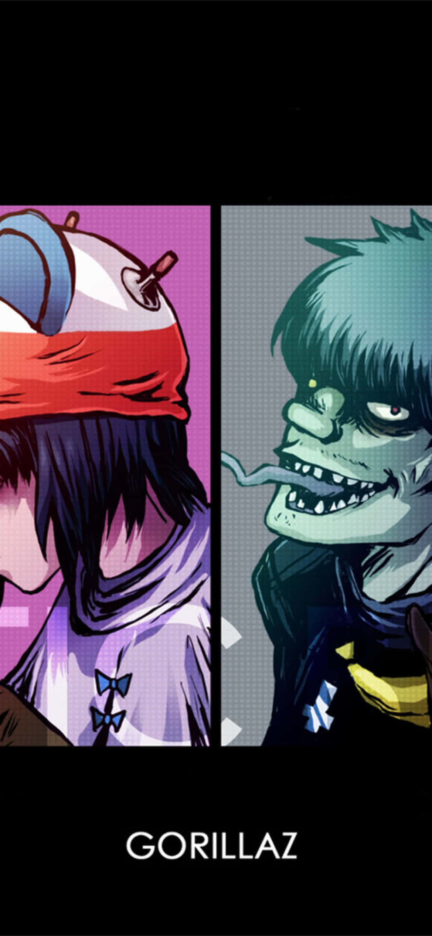 Gorillaz Iphone Cropped Murdoc And Noodle Background