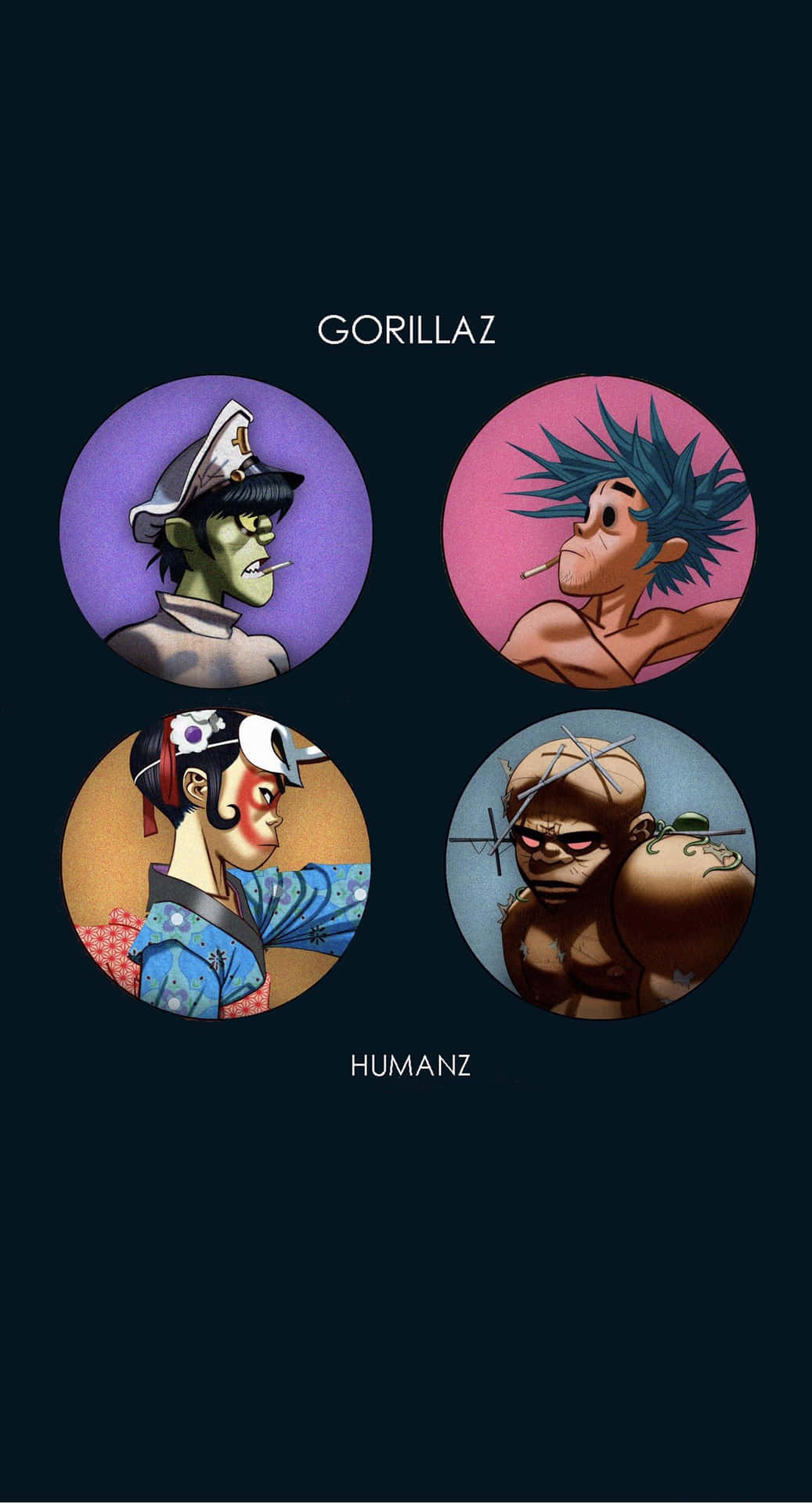 Gorillaz Iphone Humanz Album Cover Background