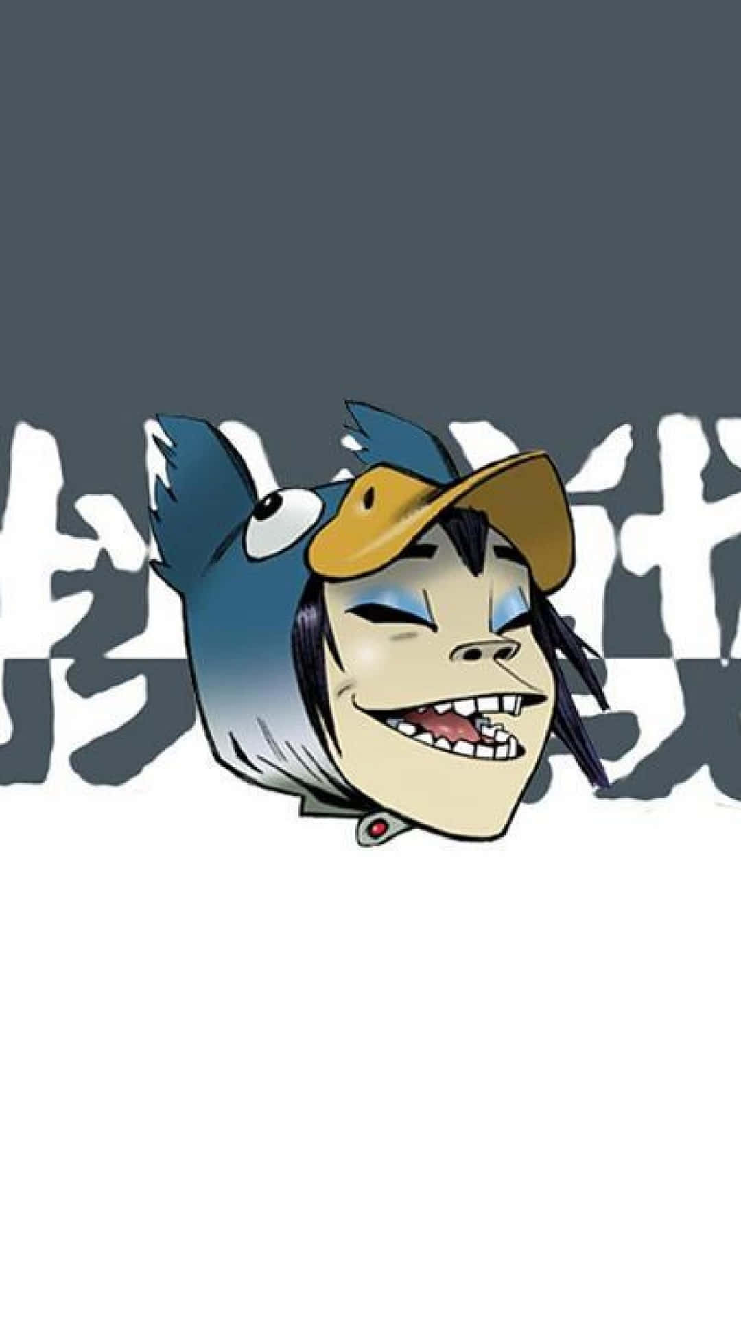 Gorillaz Iphone Noodle With A Bird Hat Background
