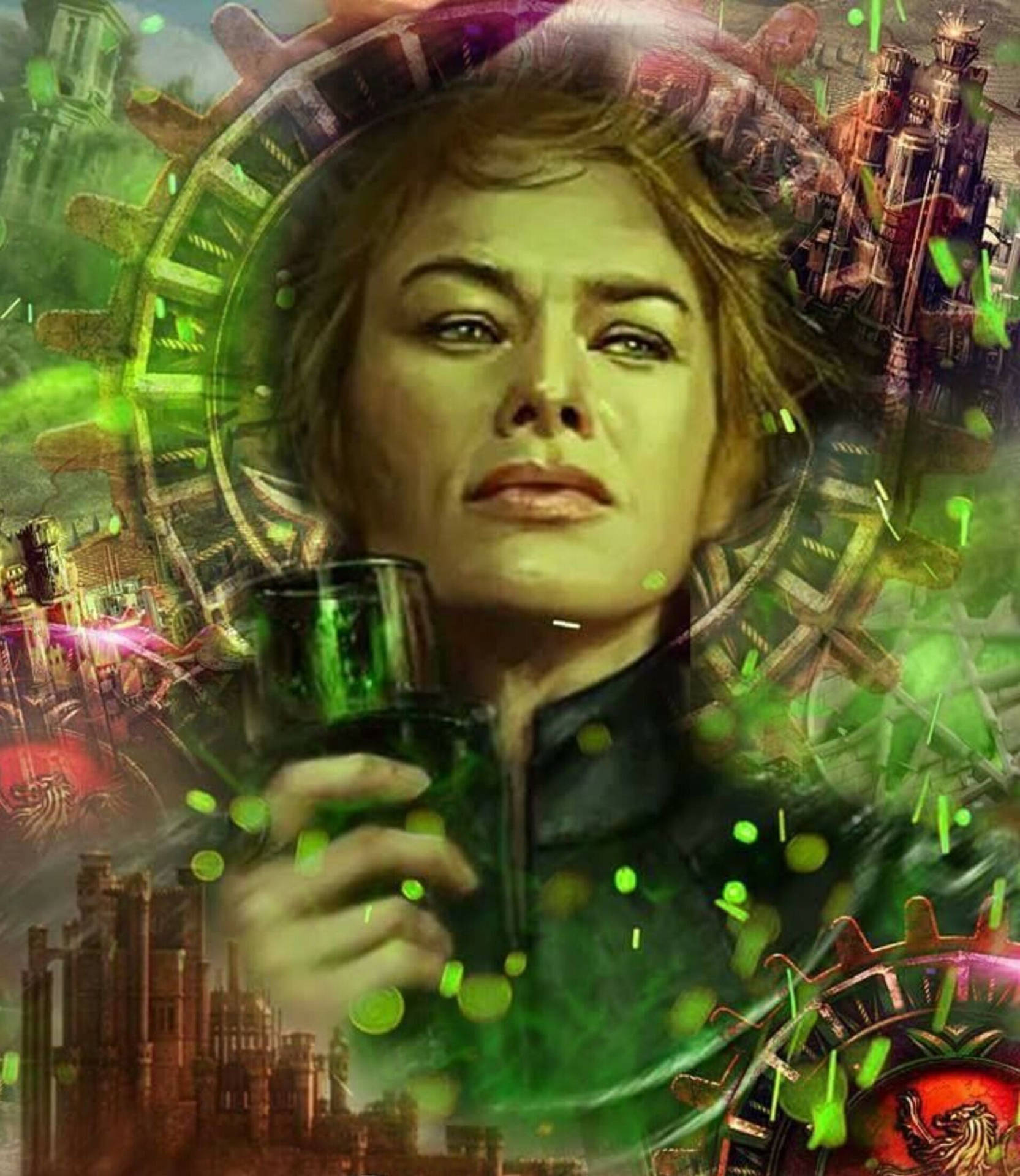 Got Cersei Lannister Digital Art Background