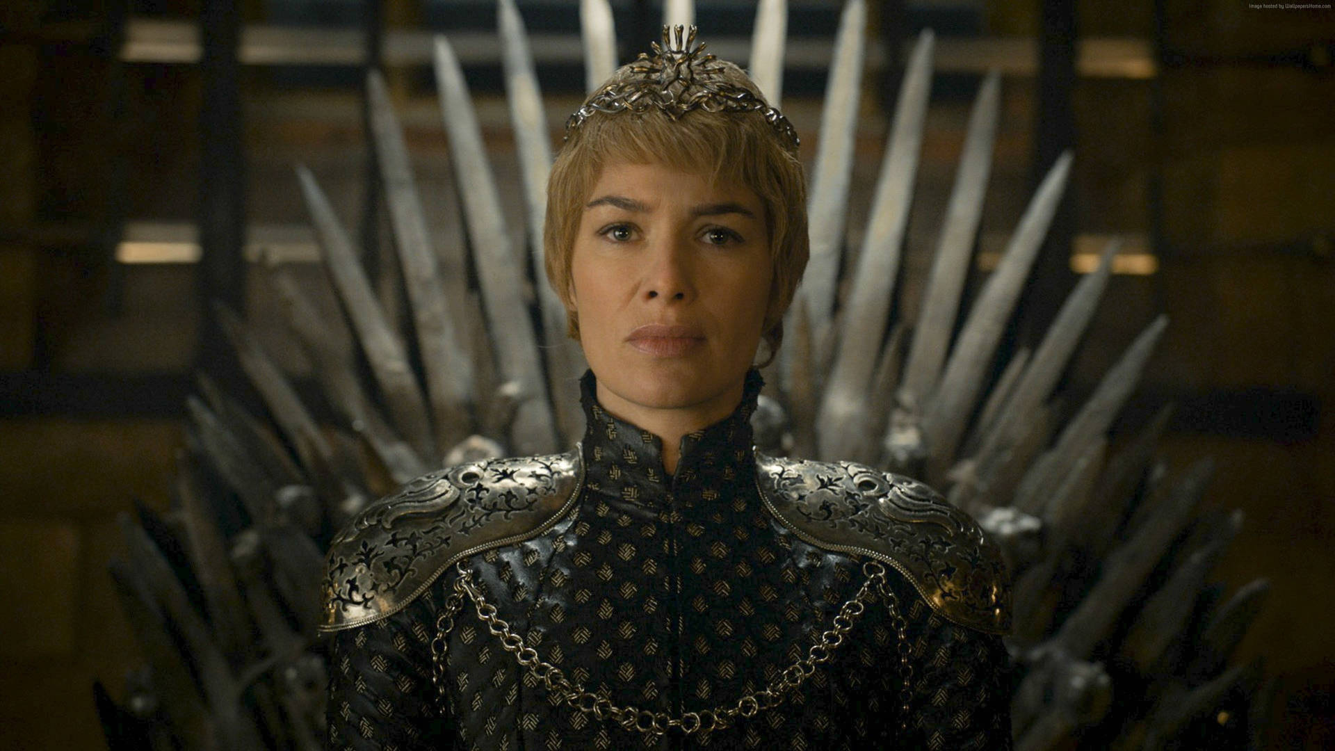 Got Cersei Lannister Iron Throne Scene Background