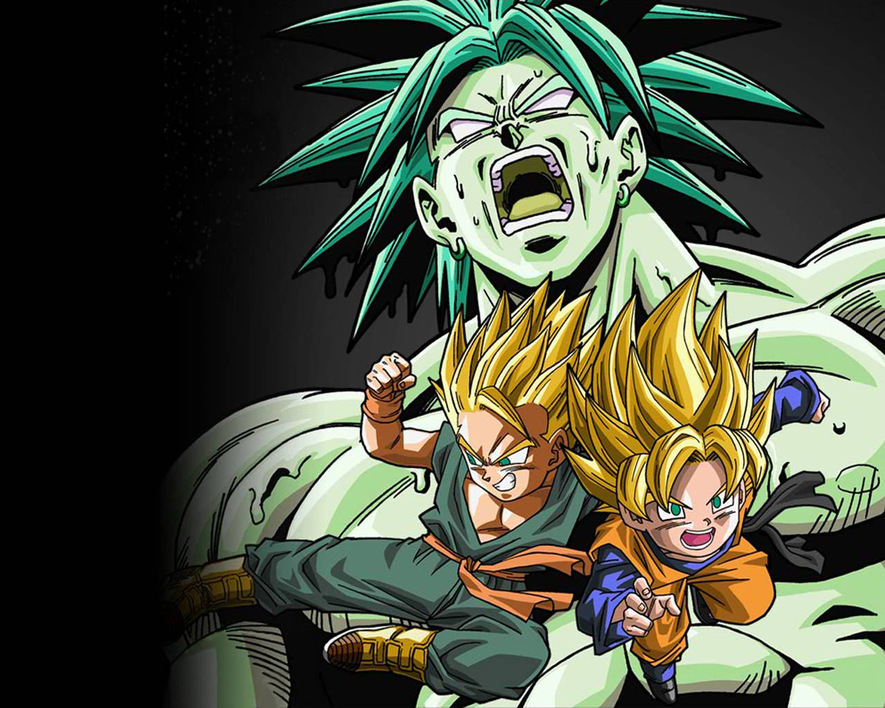 Goten, Broly, And Trunks