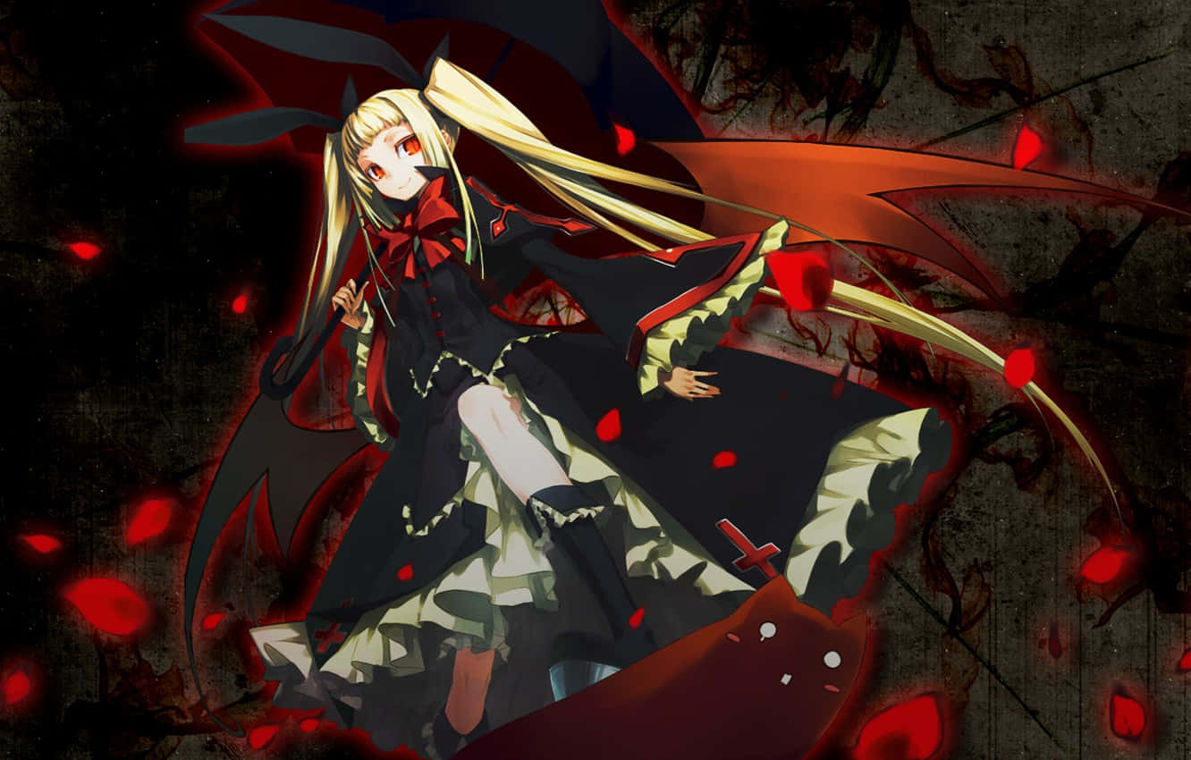 Goth Anime Girl Rachel Alucard Background