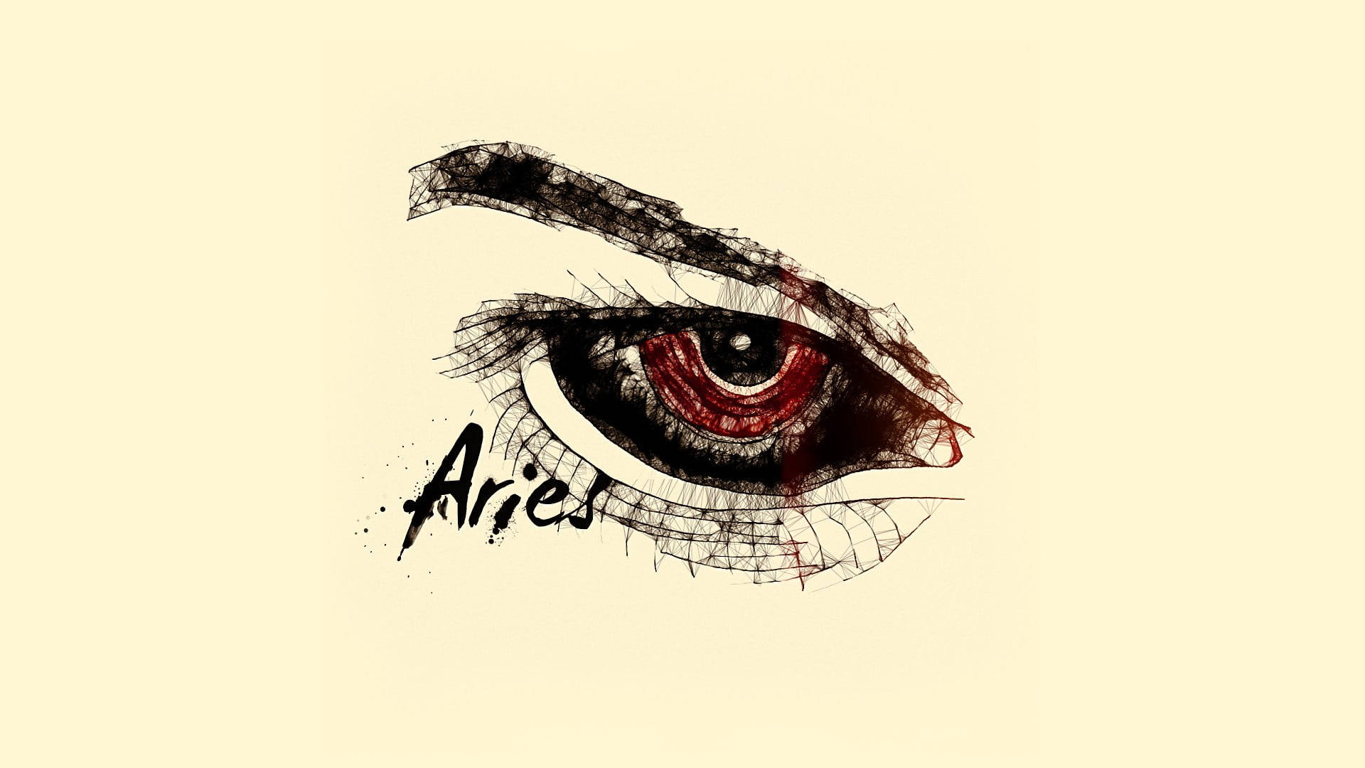 Goth Eye Aries Aesthetic Background