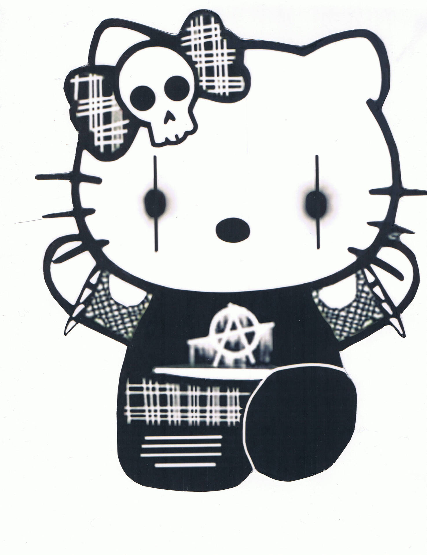 Goth Hello Kitty Background