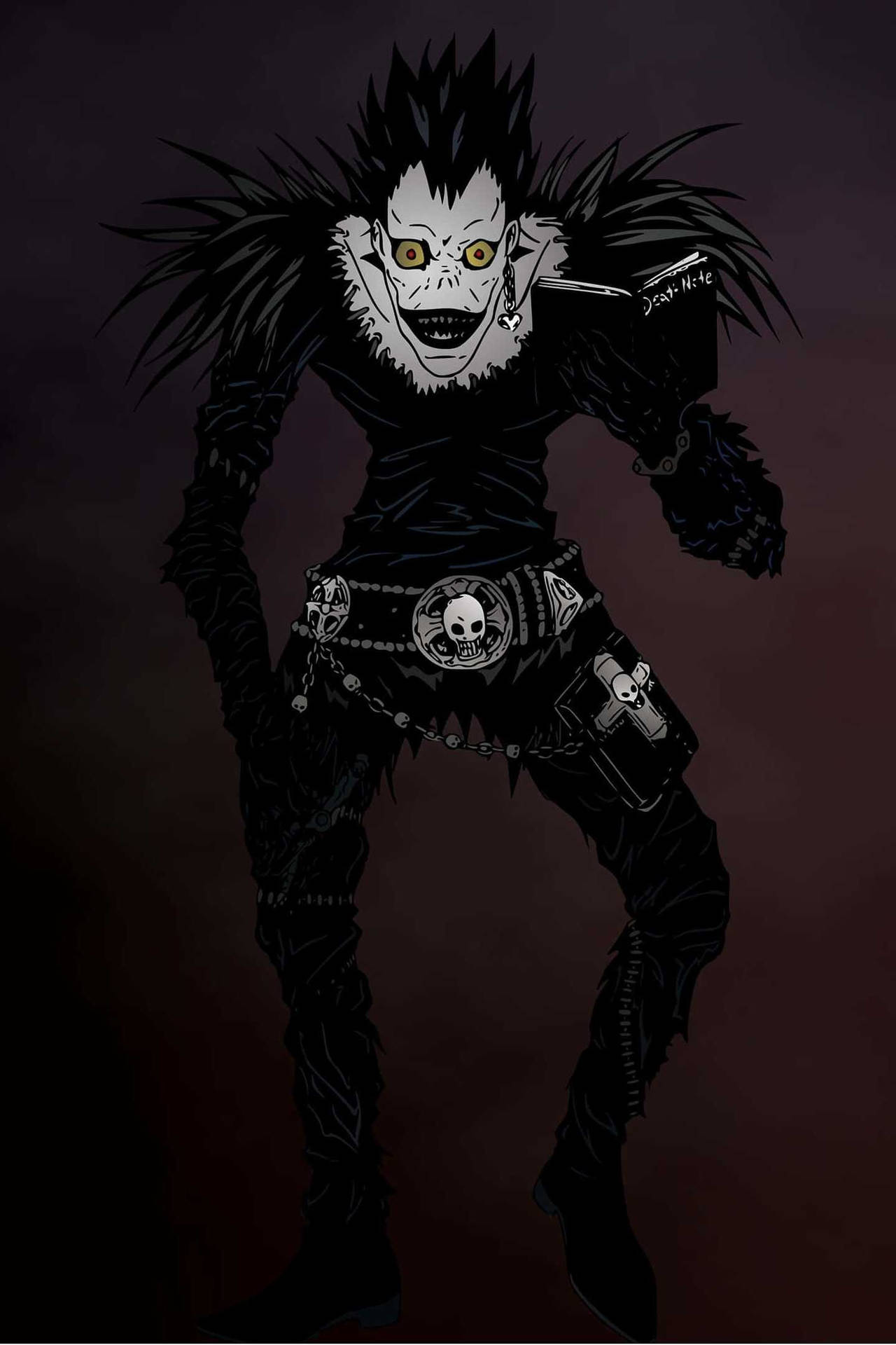 Goth-like Ryuk From Death Note Iphone Background