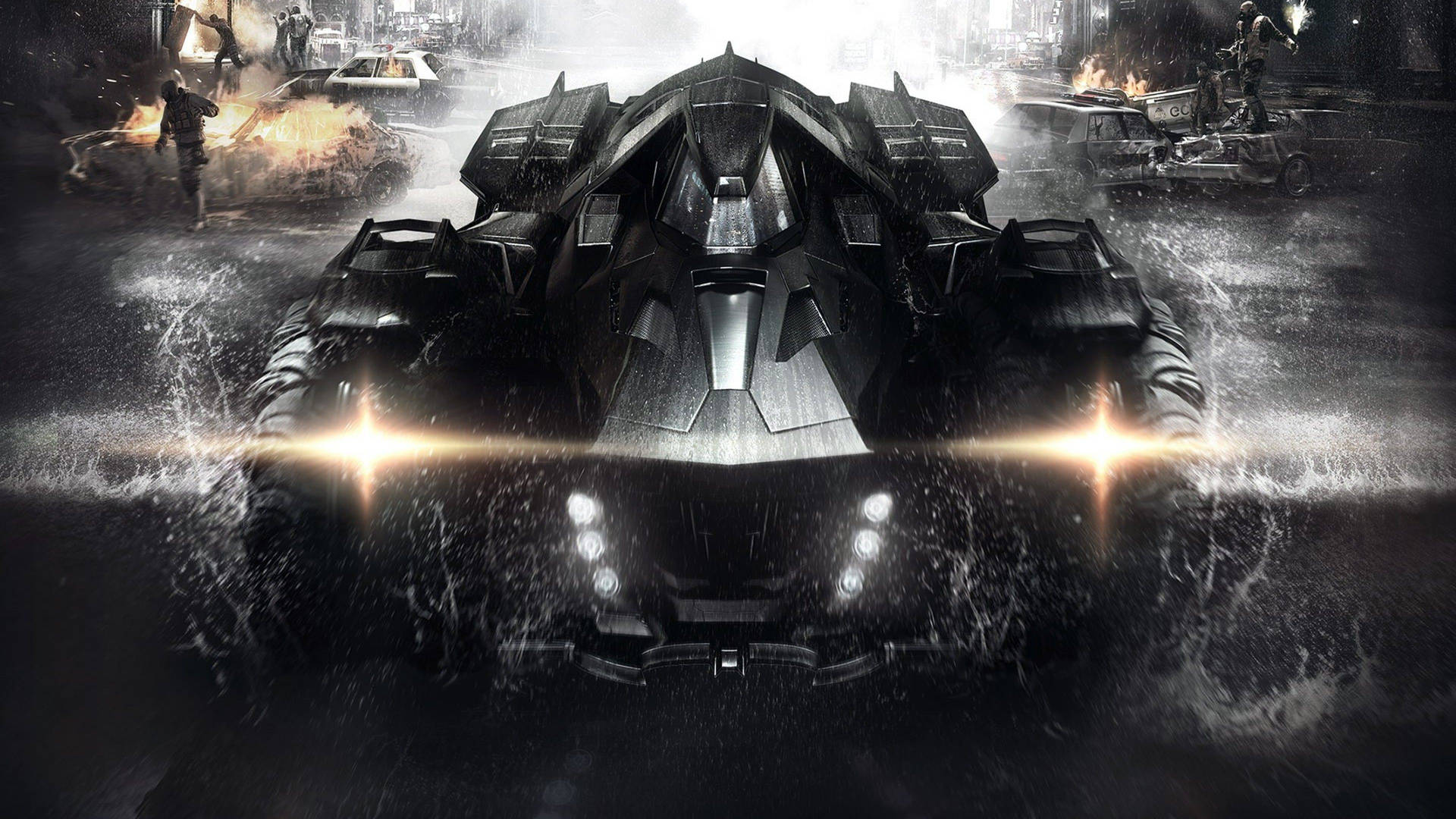Gotham Black Batmobile Background