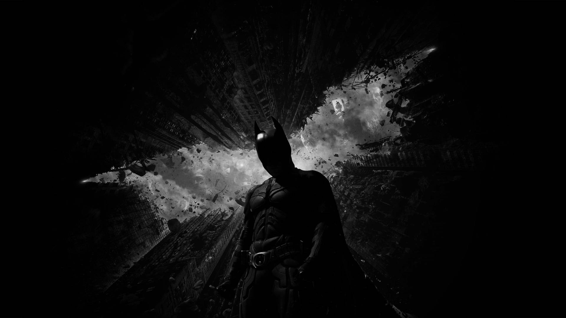 Gotham City Black And White Background