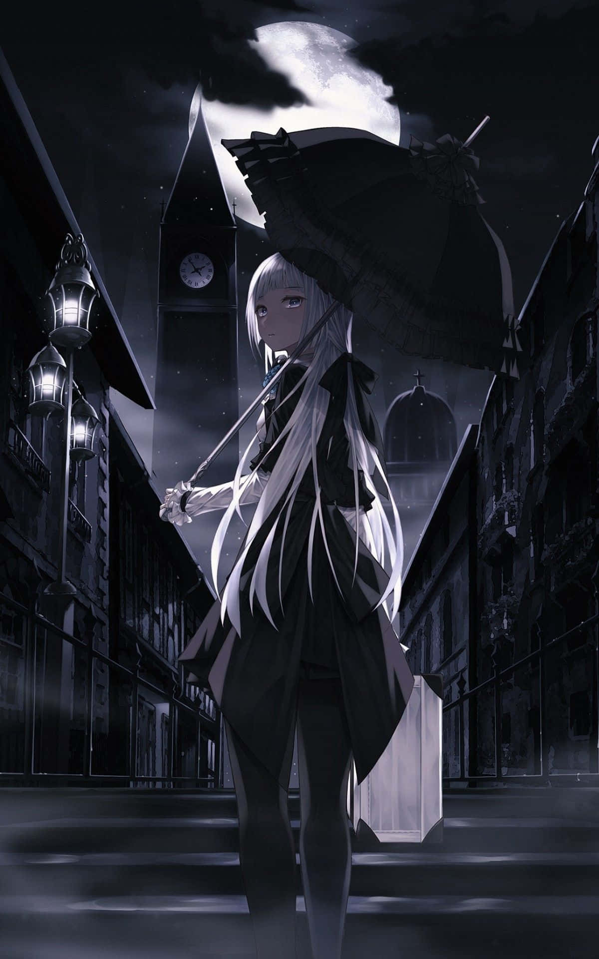 Gothic Anime Girl Background