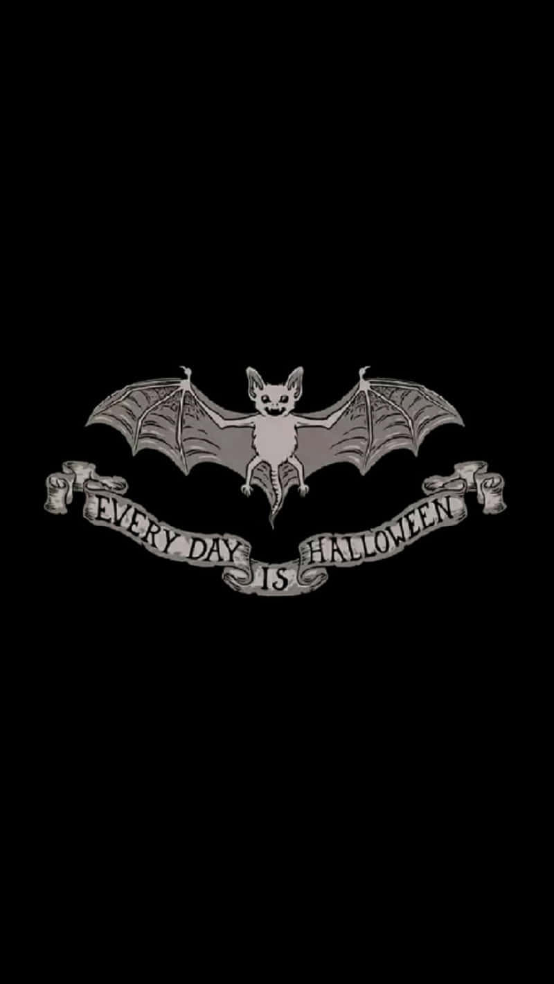 Gothic Bat Halloween Mantra Background