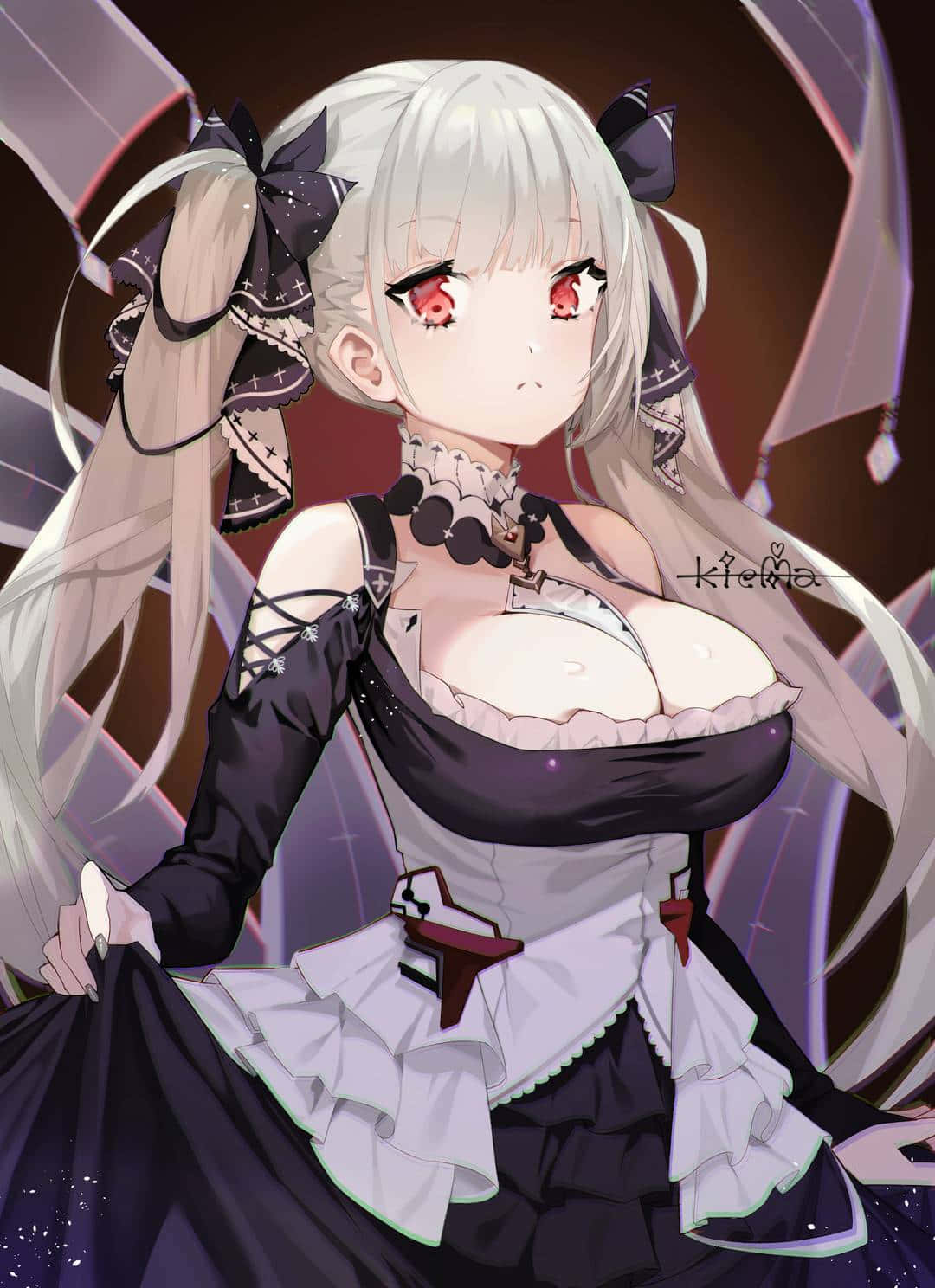 Gothic Maid Anime Art Background