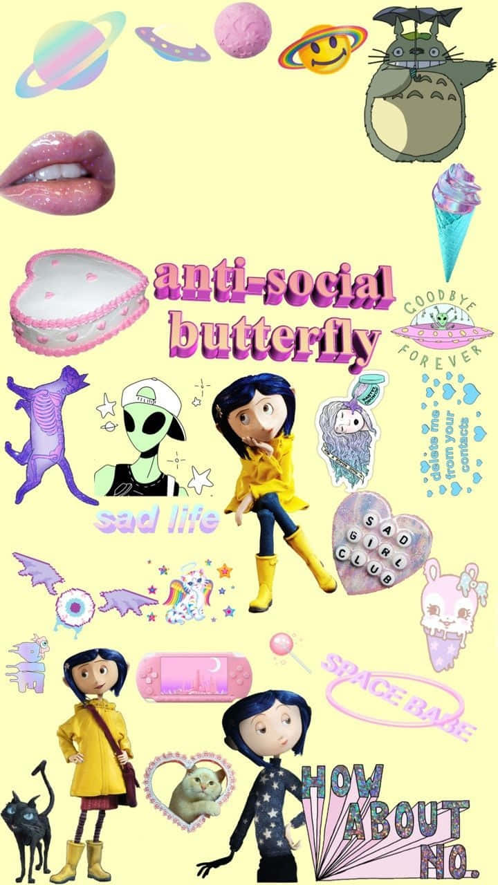 Gothic Pastel Coraline Background