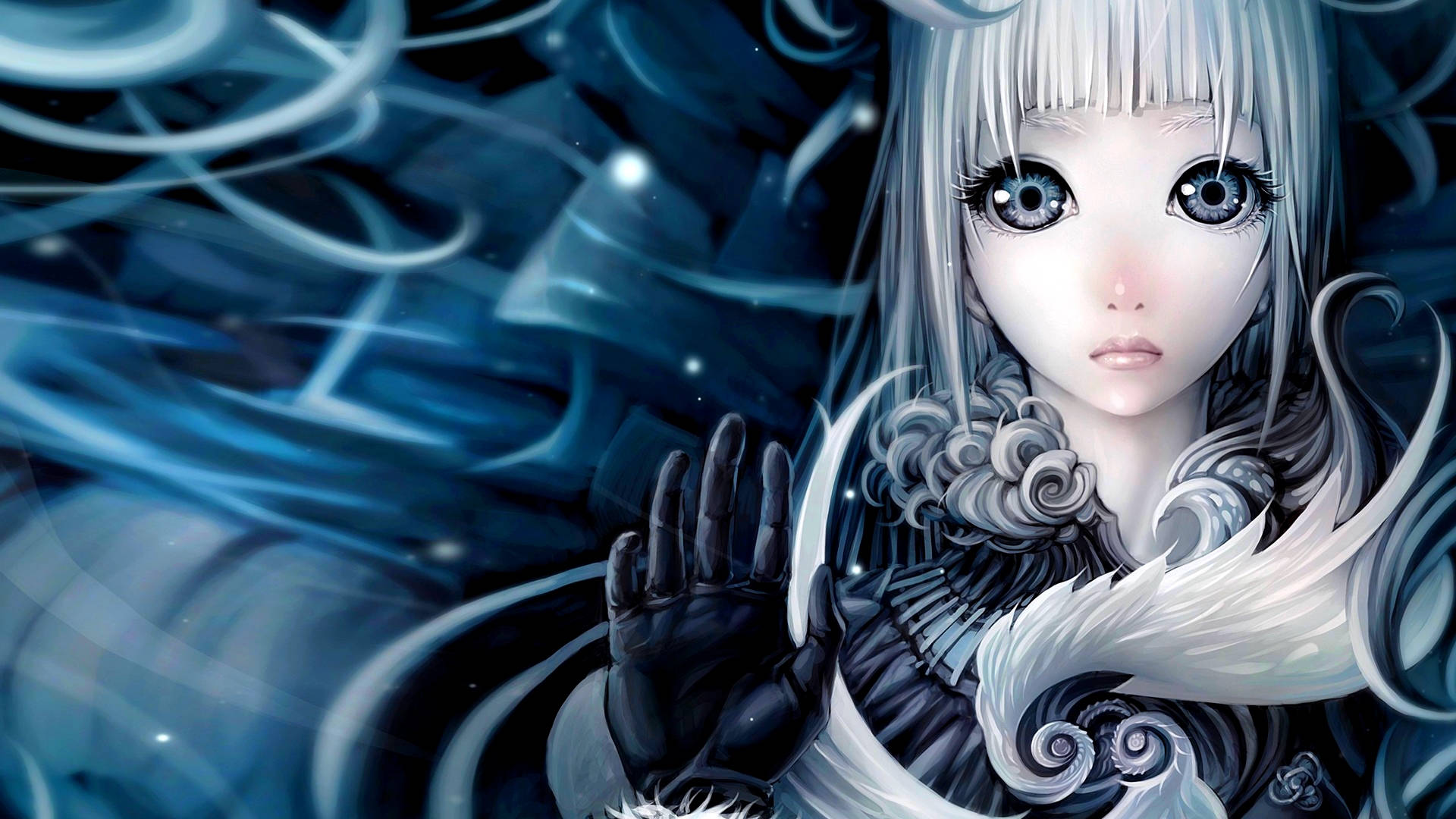 Gothic Sad Anime Girl Background
