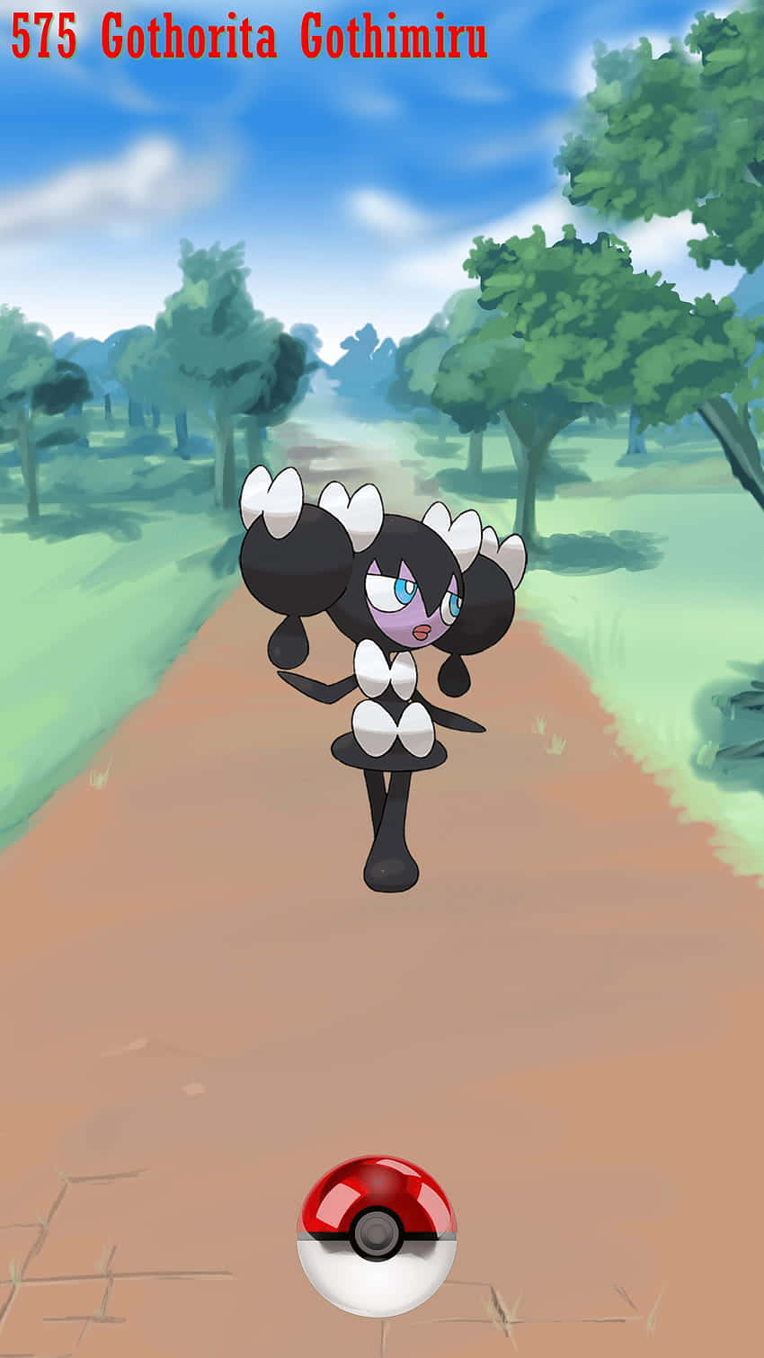Gothorita And Poké Ball