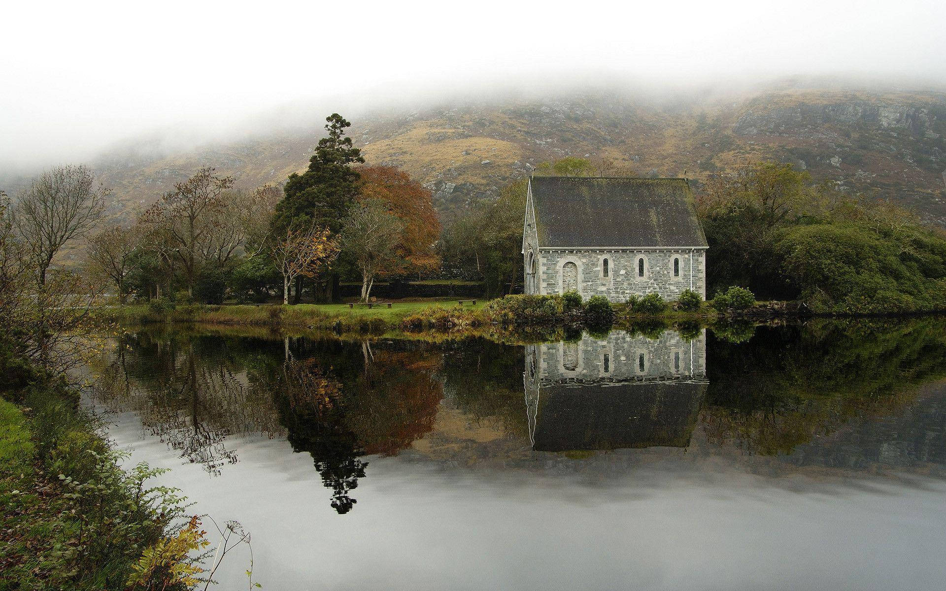 Gougane Barra Church Ireland Background