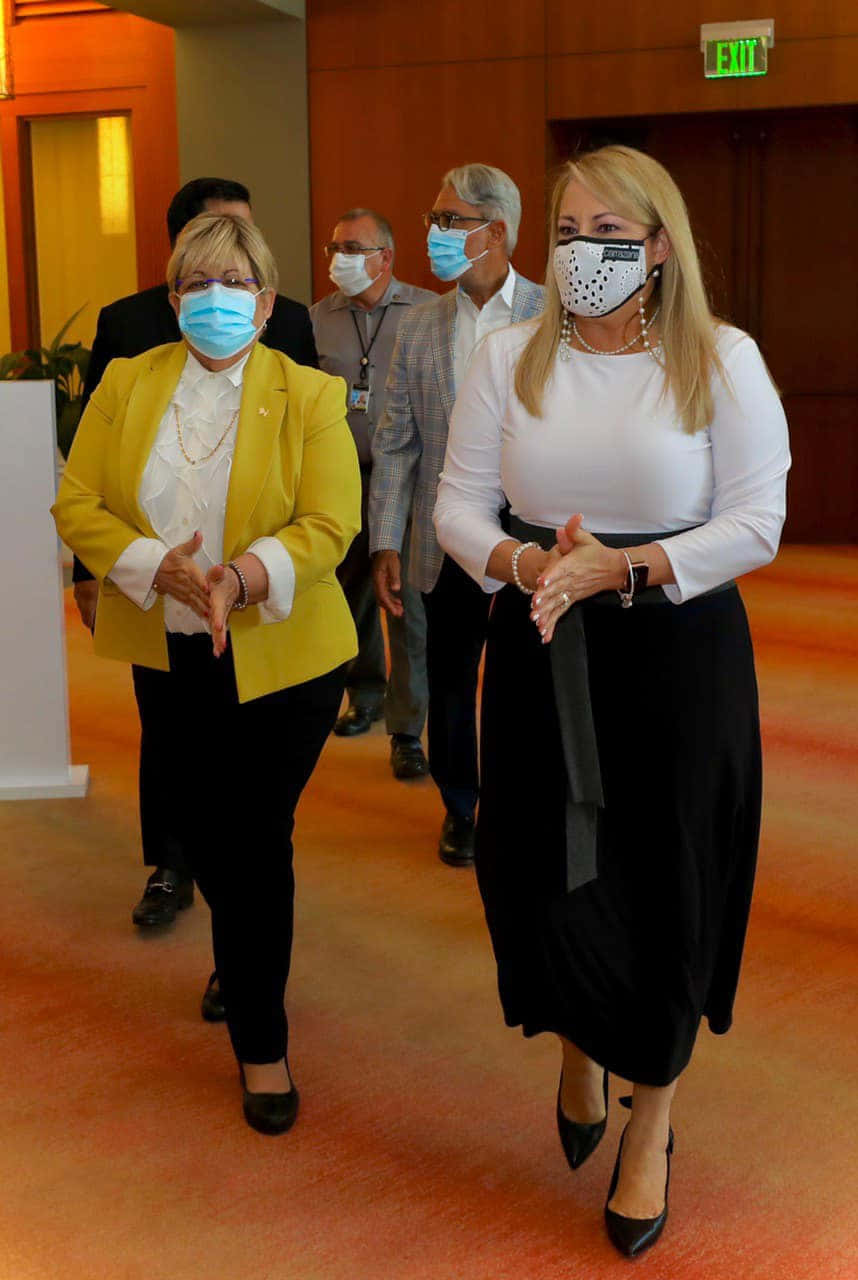 Governor Wanda Vázquez Garced And Other Officials Background