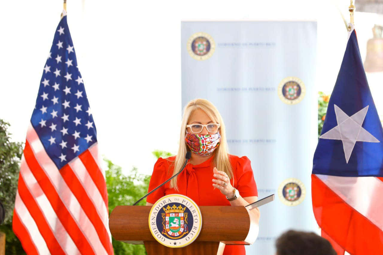 Governor Wanda Vázquez Garced In Red