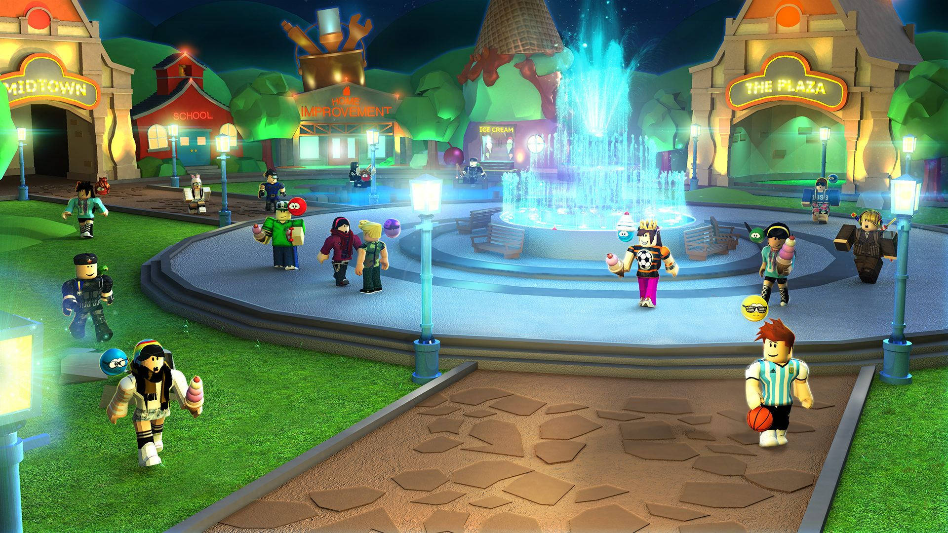 Grab Your Friends And Come Join The Fun At The Roblox Plaza!