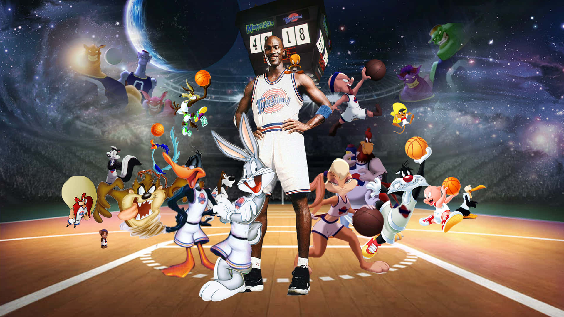 Grab Your Sneakers And Join The Cool Space Jam! Background
