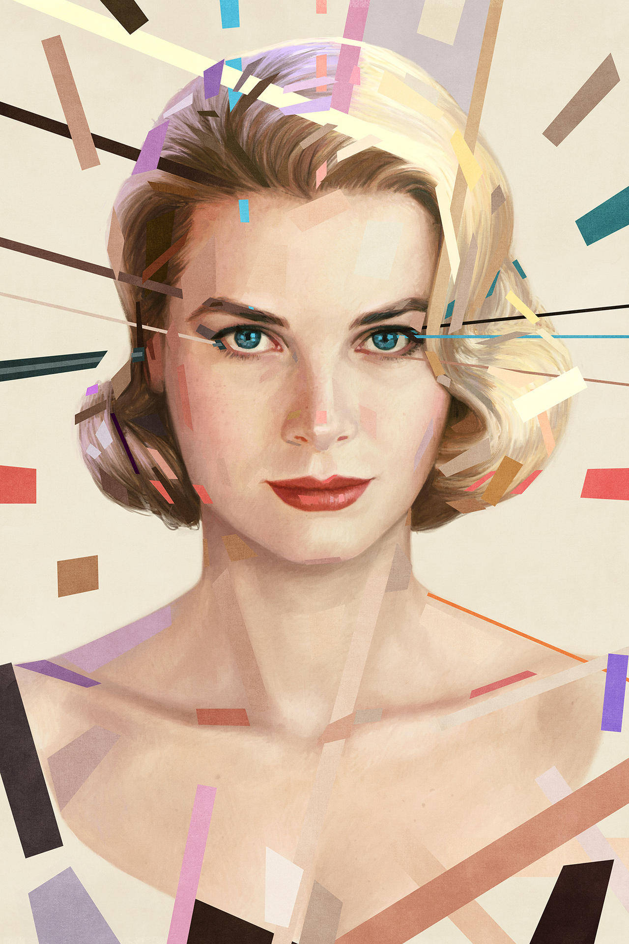 Grace Kelly Portrait Art Background