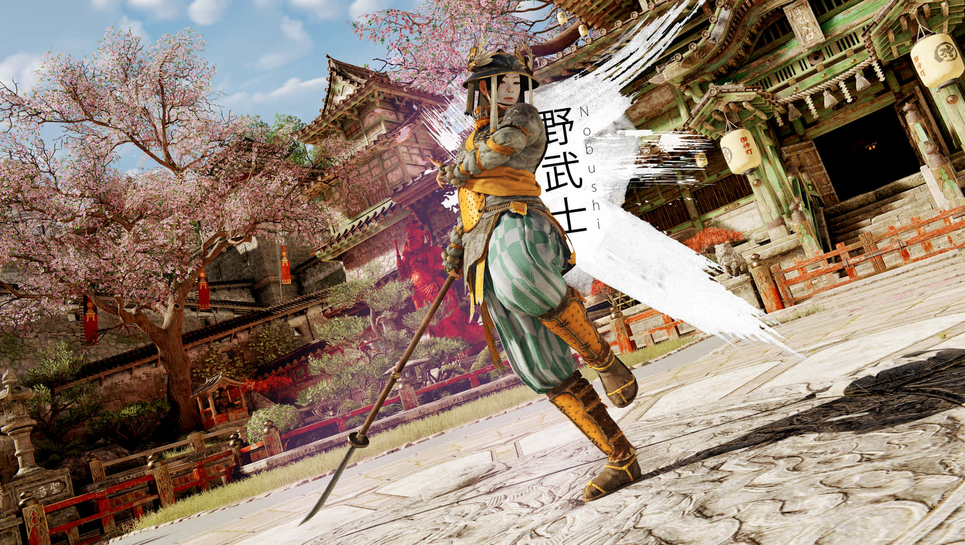 Graceful Female Samurai For Honor Background