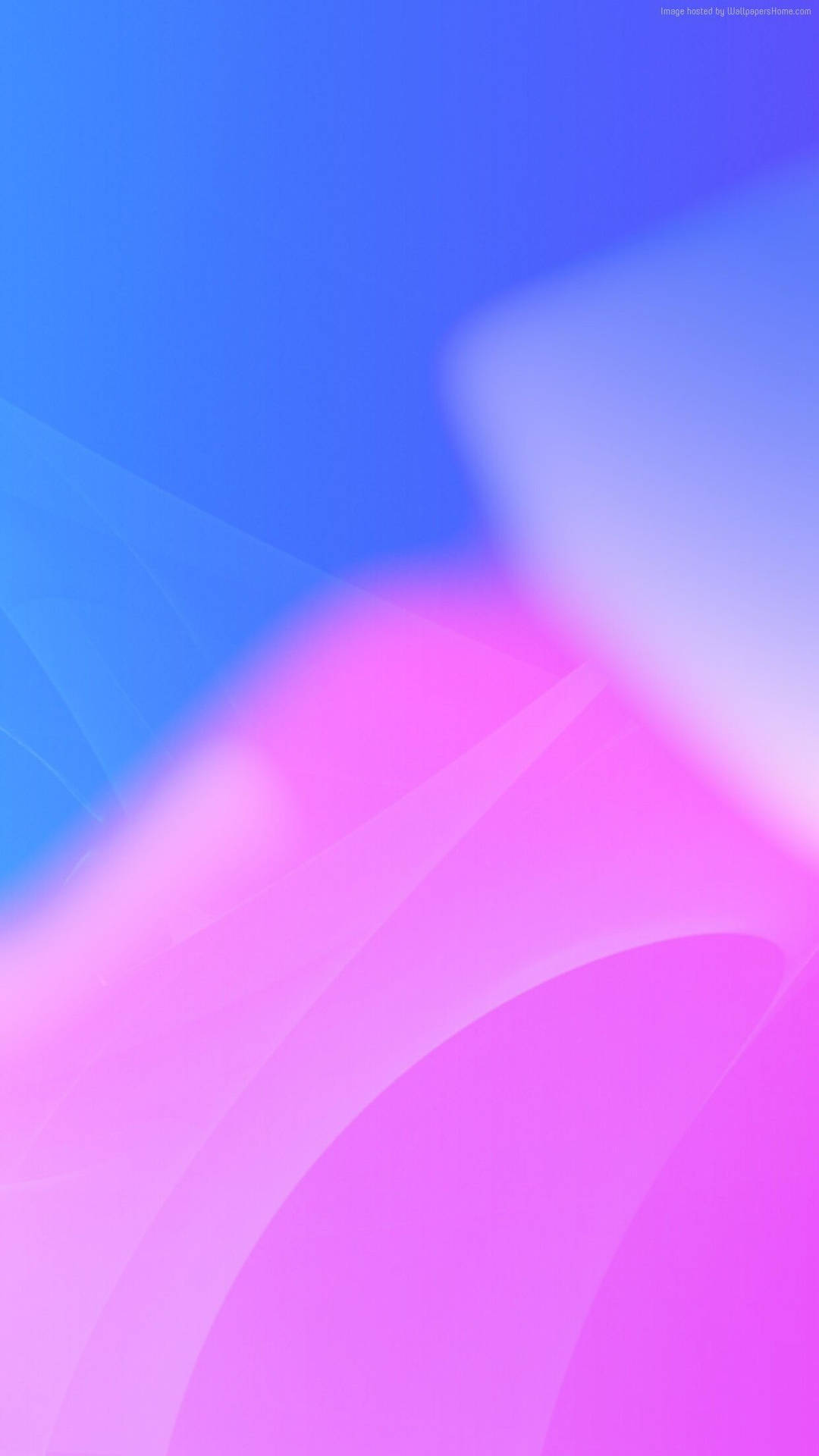 Graceful Interplay Of Pink And Blue Shapes Background