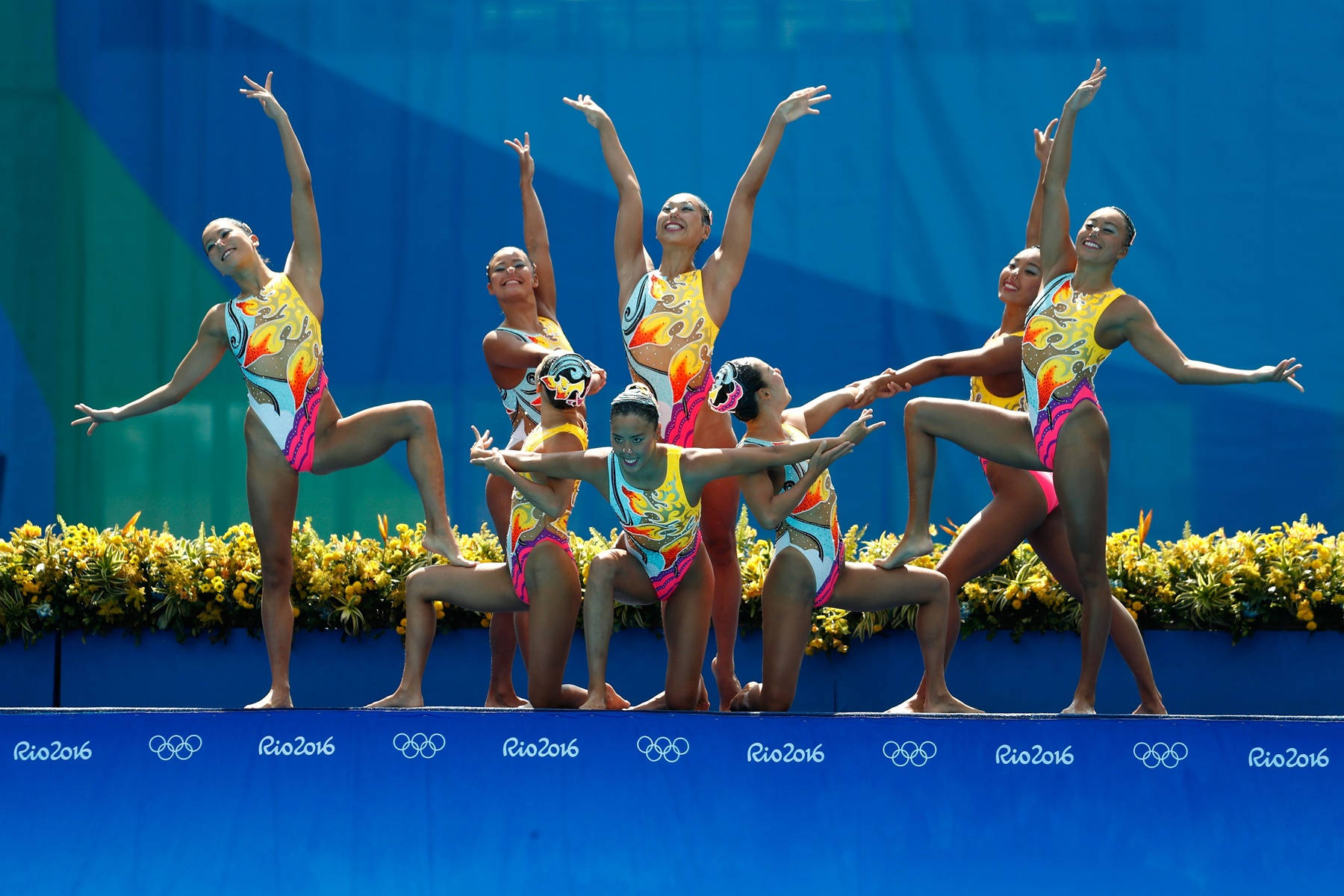 Graceful Synchronized Swimming At The Summer Olympics