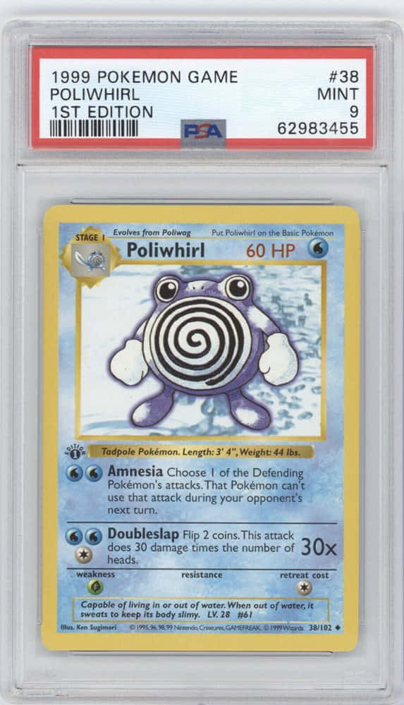 Graded Poliwhirl Card Background
