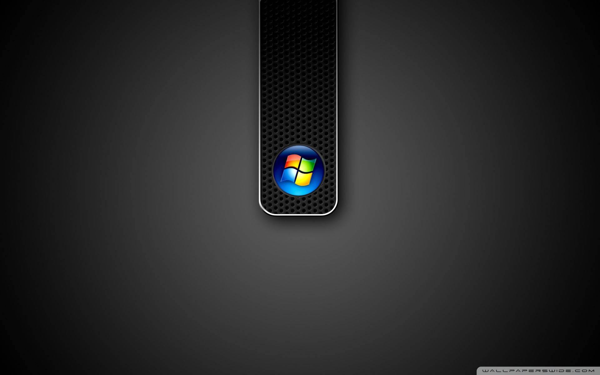 Gradient Black Windows Vista Logo Background