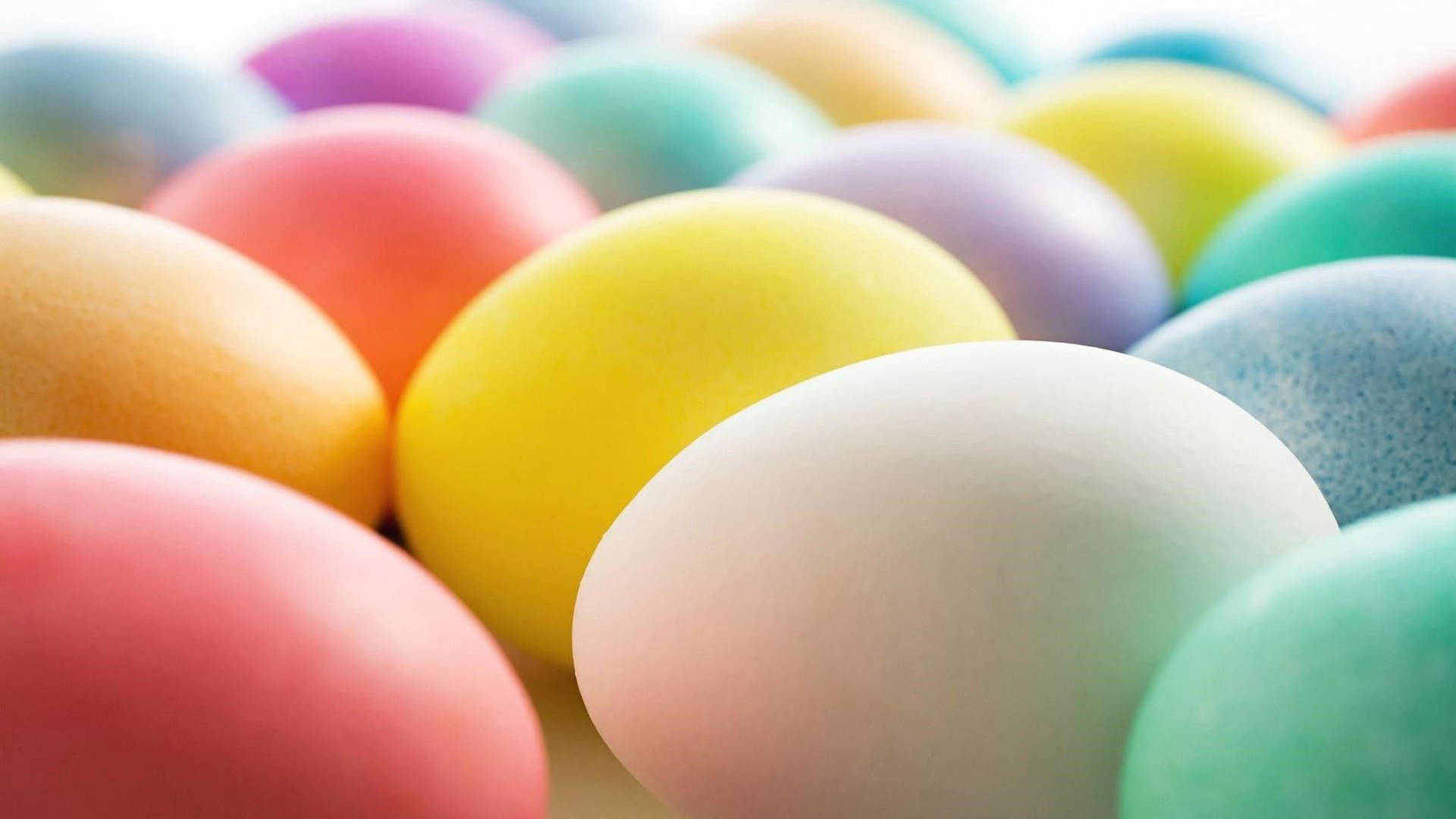 Gradient Cute Easter Eggs Background