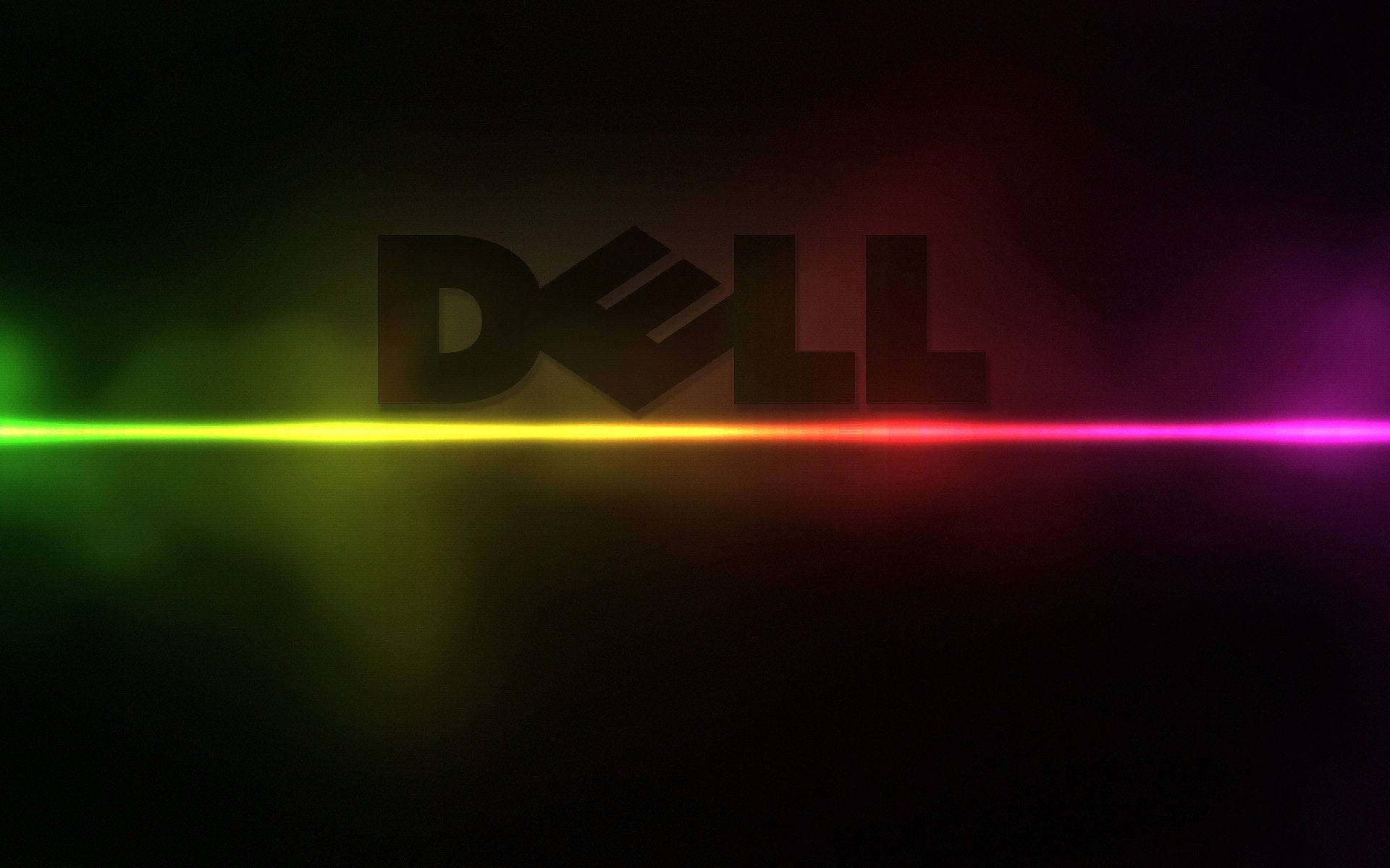 Gradient Neon Dell Laptop Background