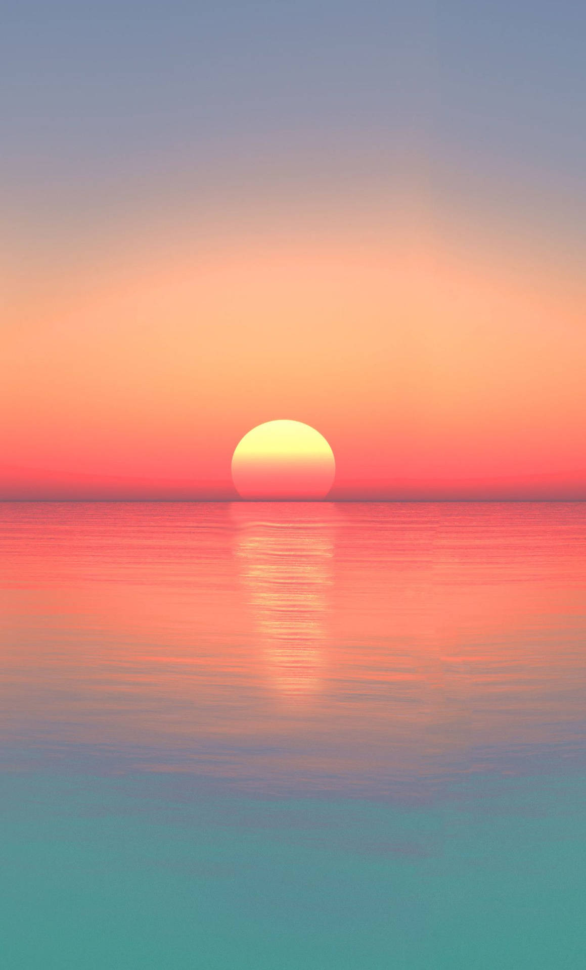 Gradient Pastel Sunset Ocean