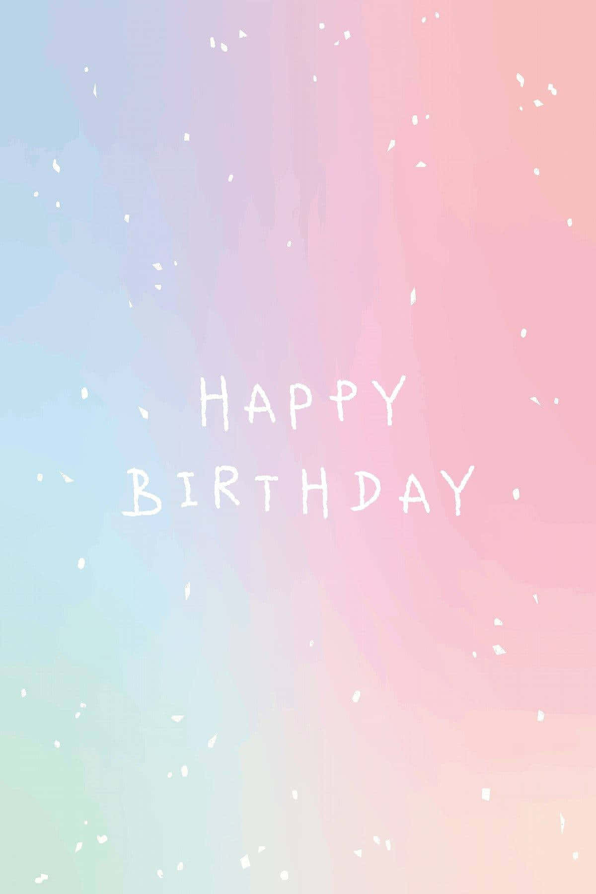 Gradient Pink Birthday Background