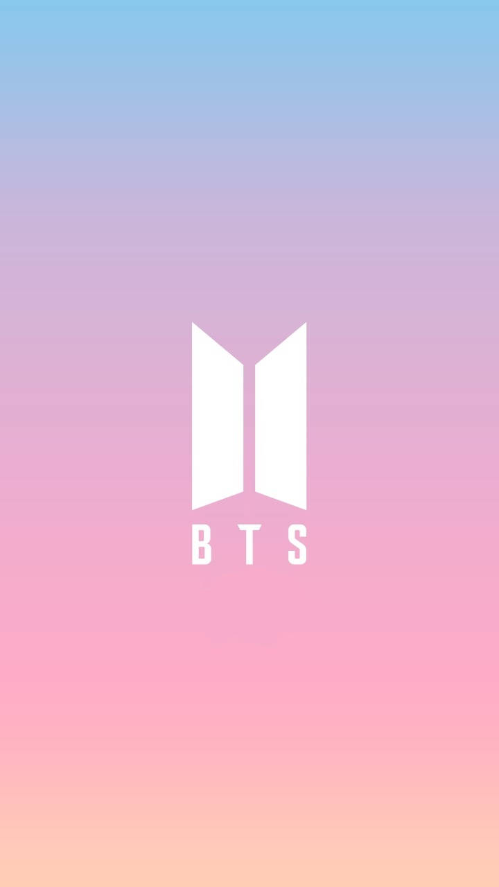 Gradient Pink Bts Logo Background