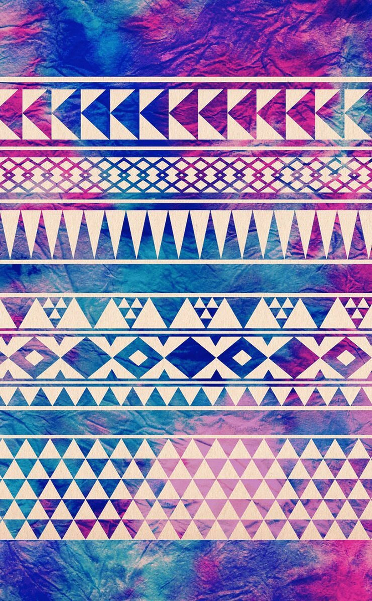 Gradient Tribal Patterns Background
