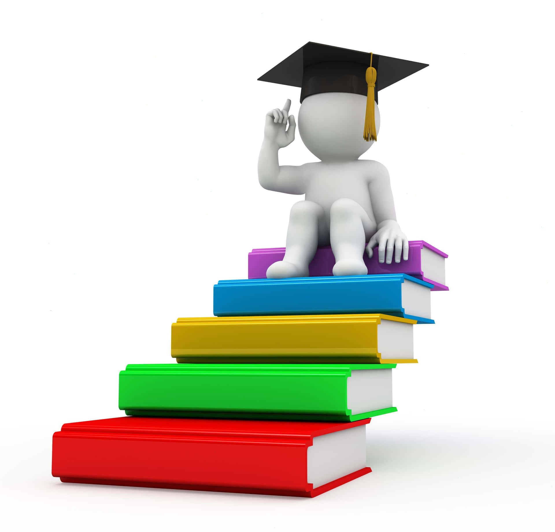 Graduating Educated Person Background