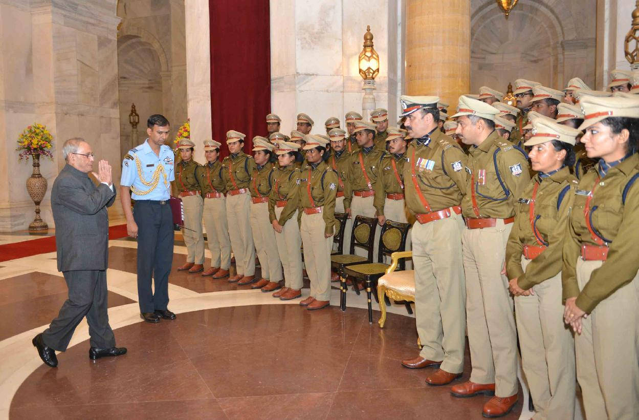 Graduating Indian Police Officers Background