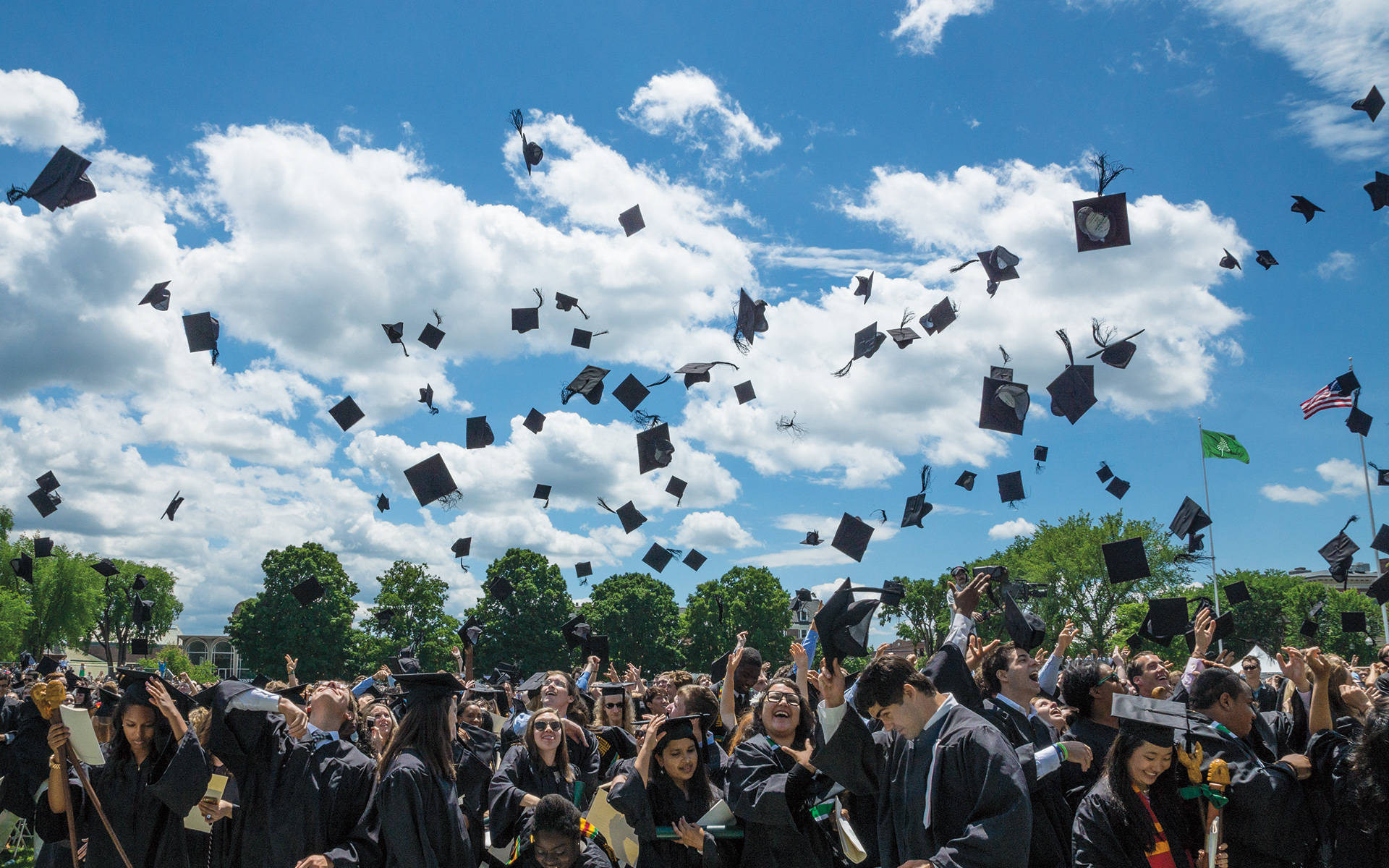 Graduation Day At Dartmouth College Background