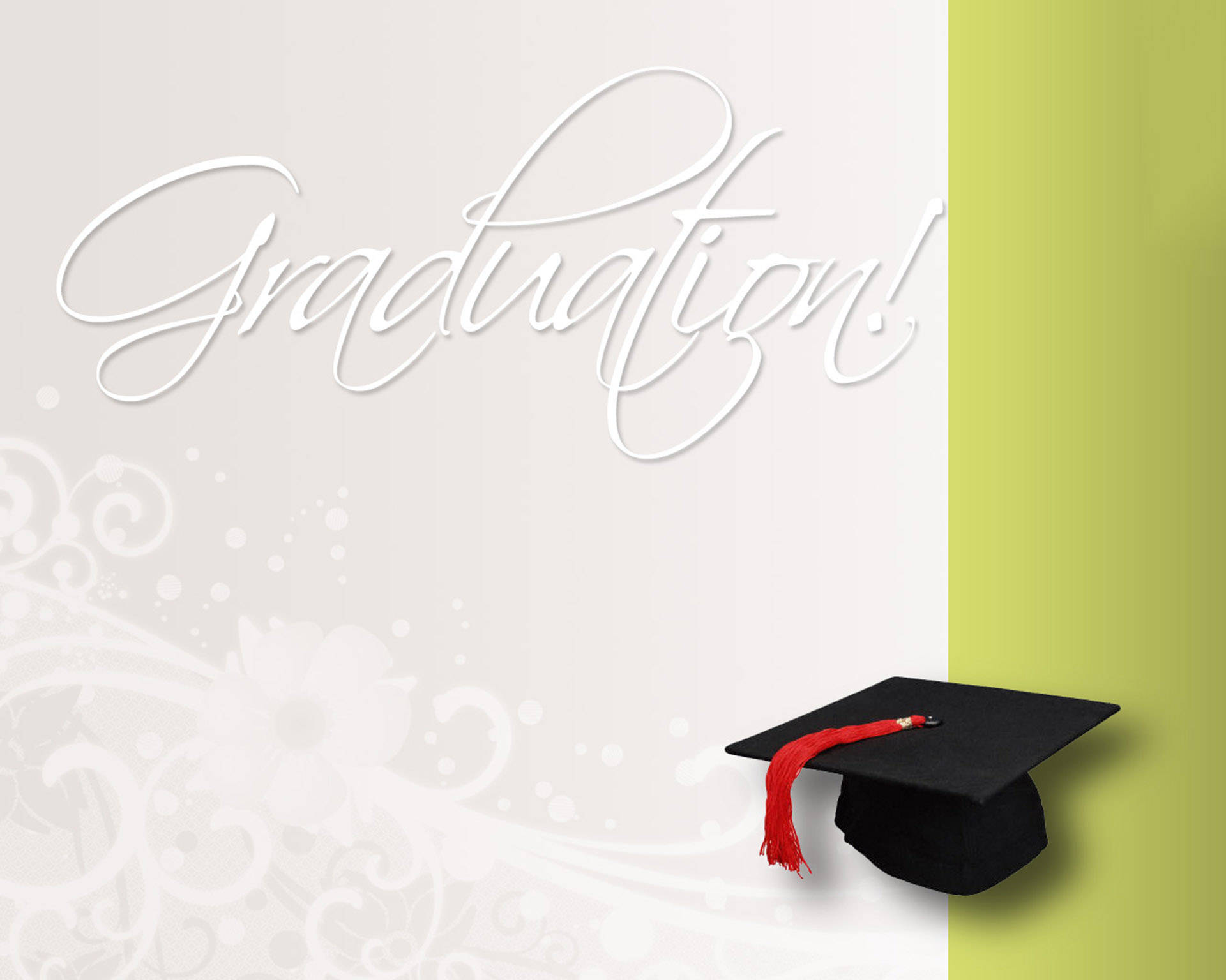 Graduation White And Olive Template Background
