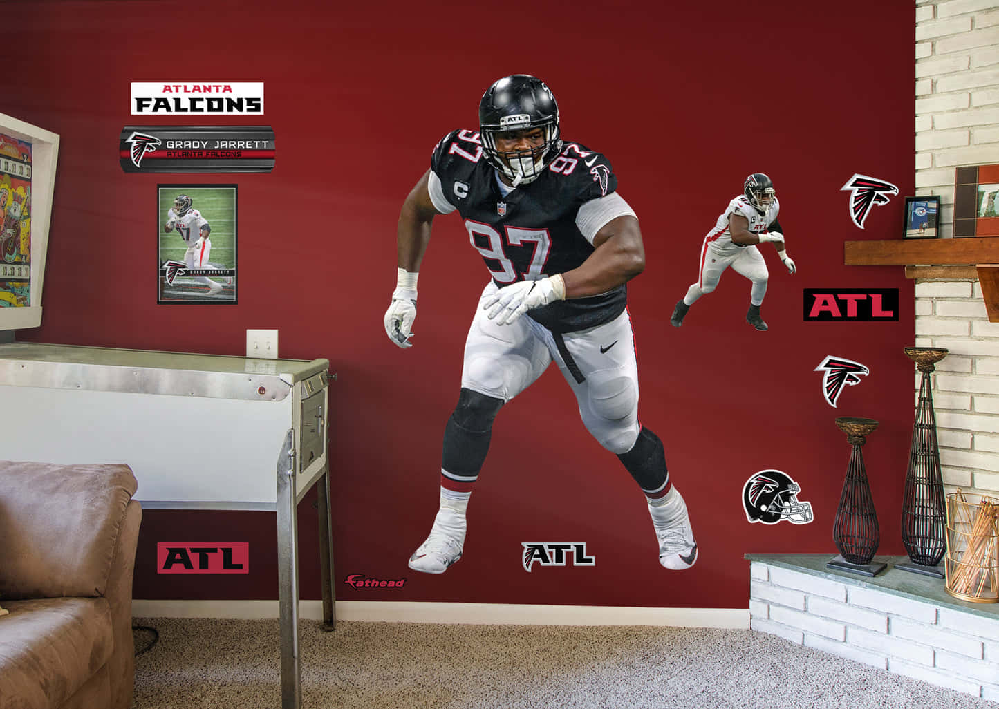 Grady Jarrett Atlanta Falcons Edit Background