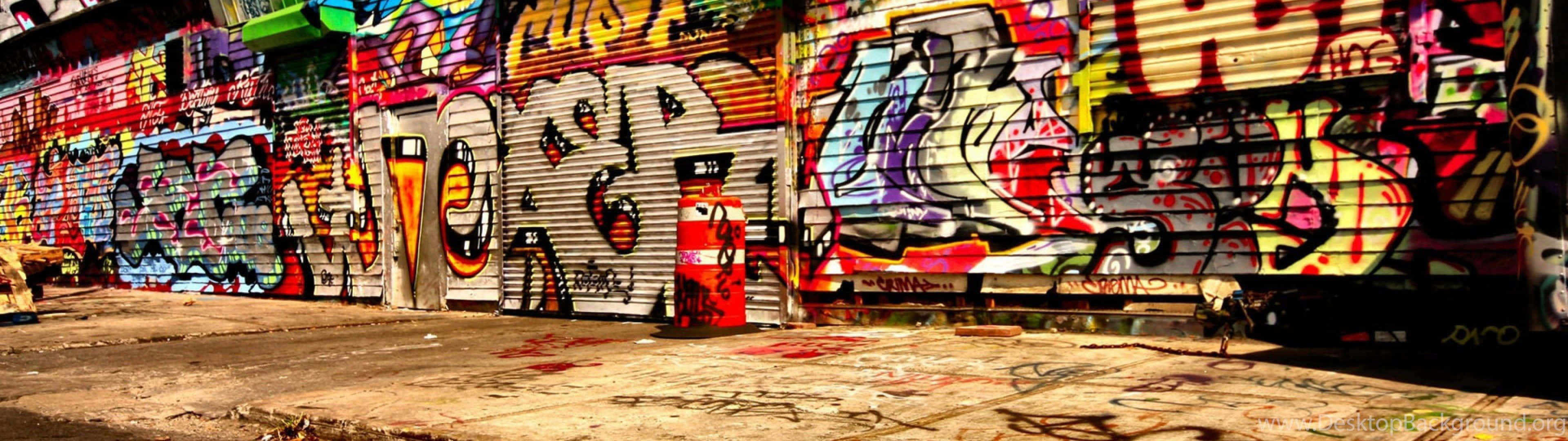 Graffiti Desktop 3840 X 1080 Background