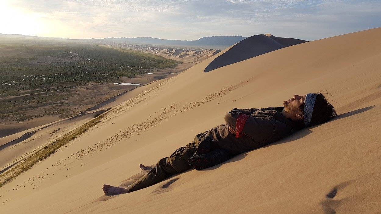 Graham Wardle In Dunes Background