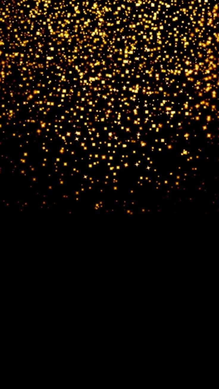 Grains Black And Gold Glitter Portrait Background