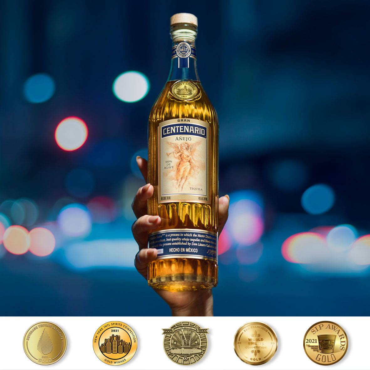 Gran Centenario Anejo, Award-winning Tequila Bottle Background