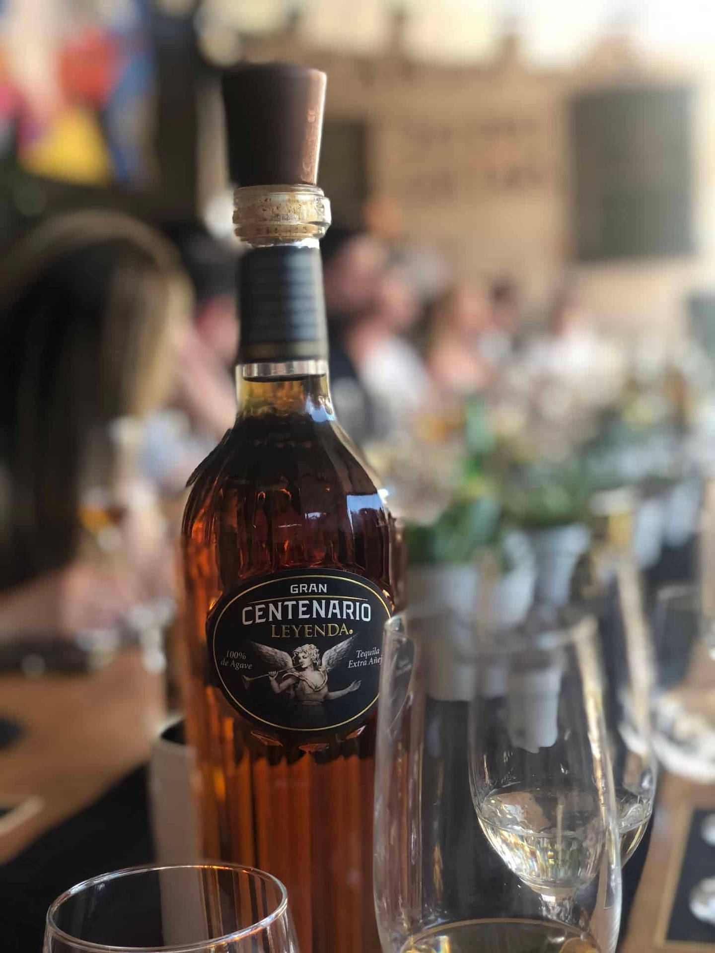 Gran Centenario Tequila Leyenda Selective Focus Background