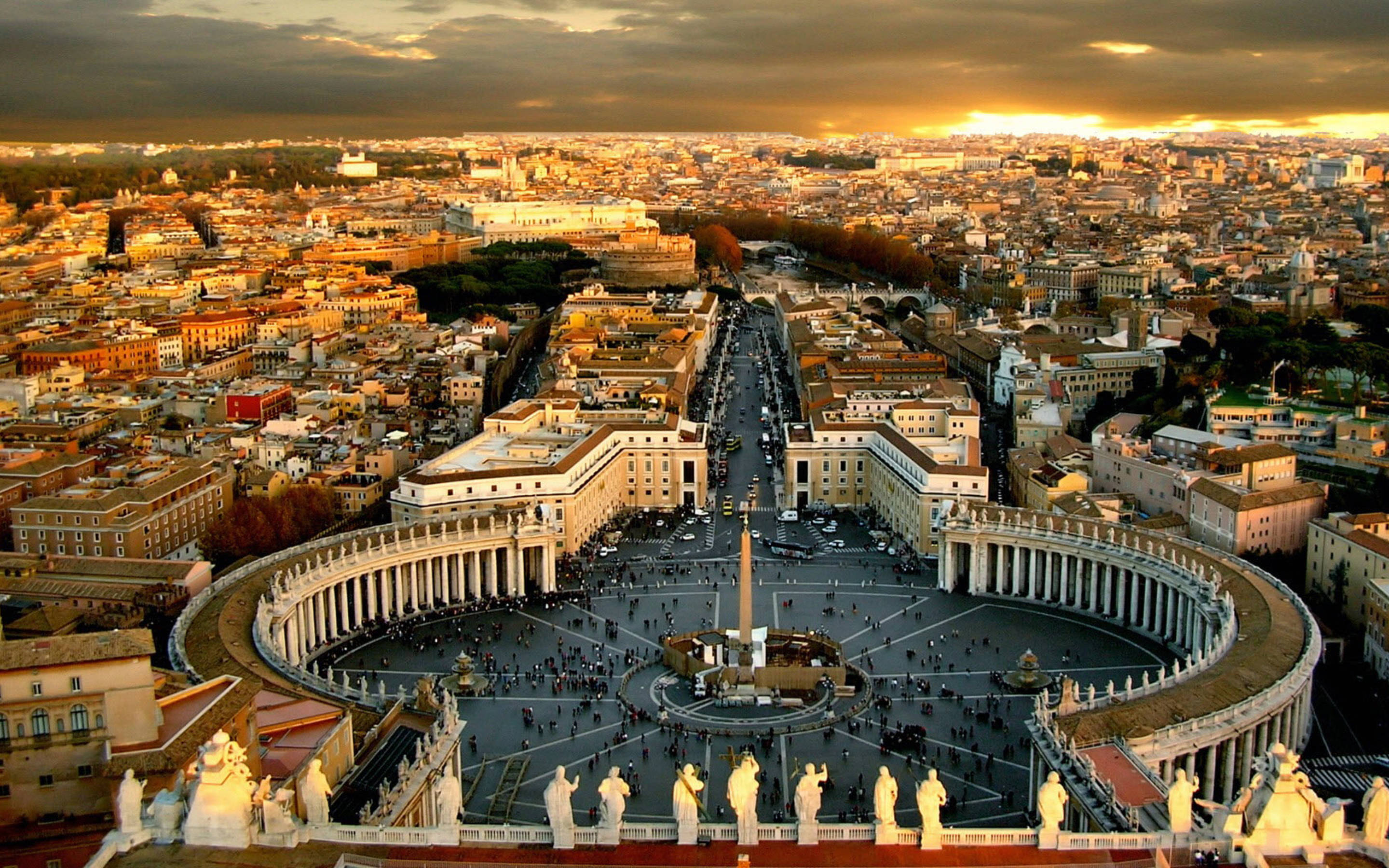 Grand Catholic Church Vatican City Background