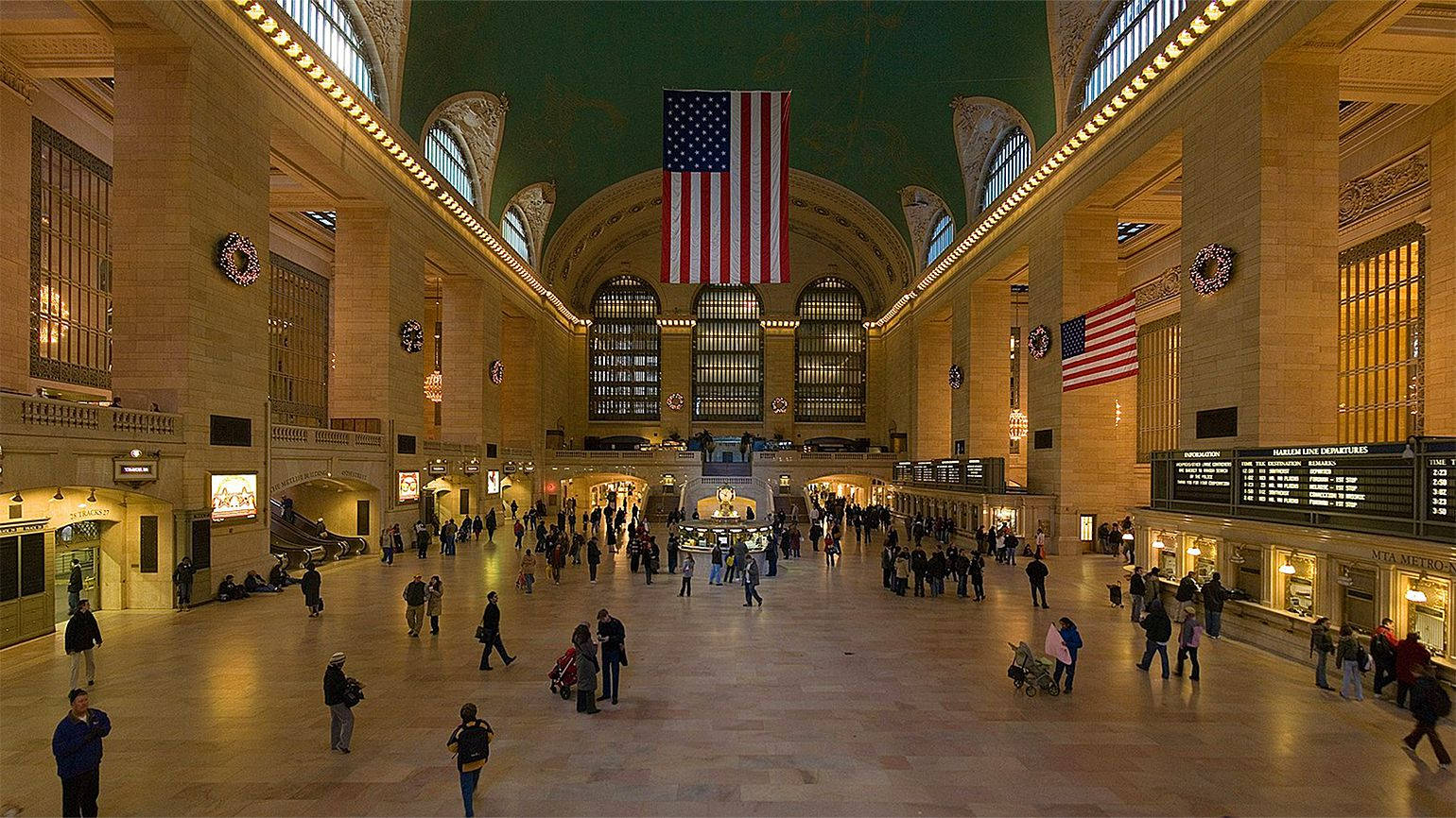 Grand Central Station Holiday Floor Background