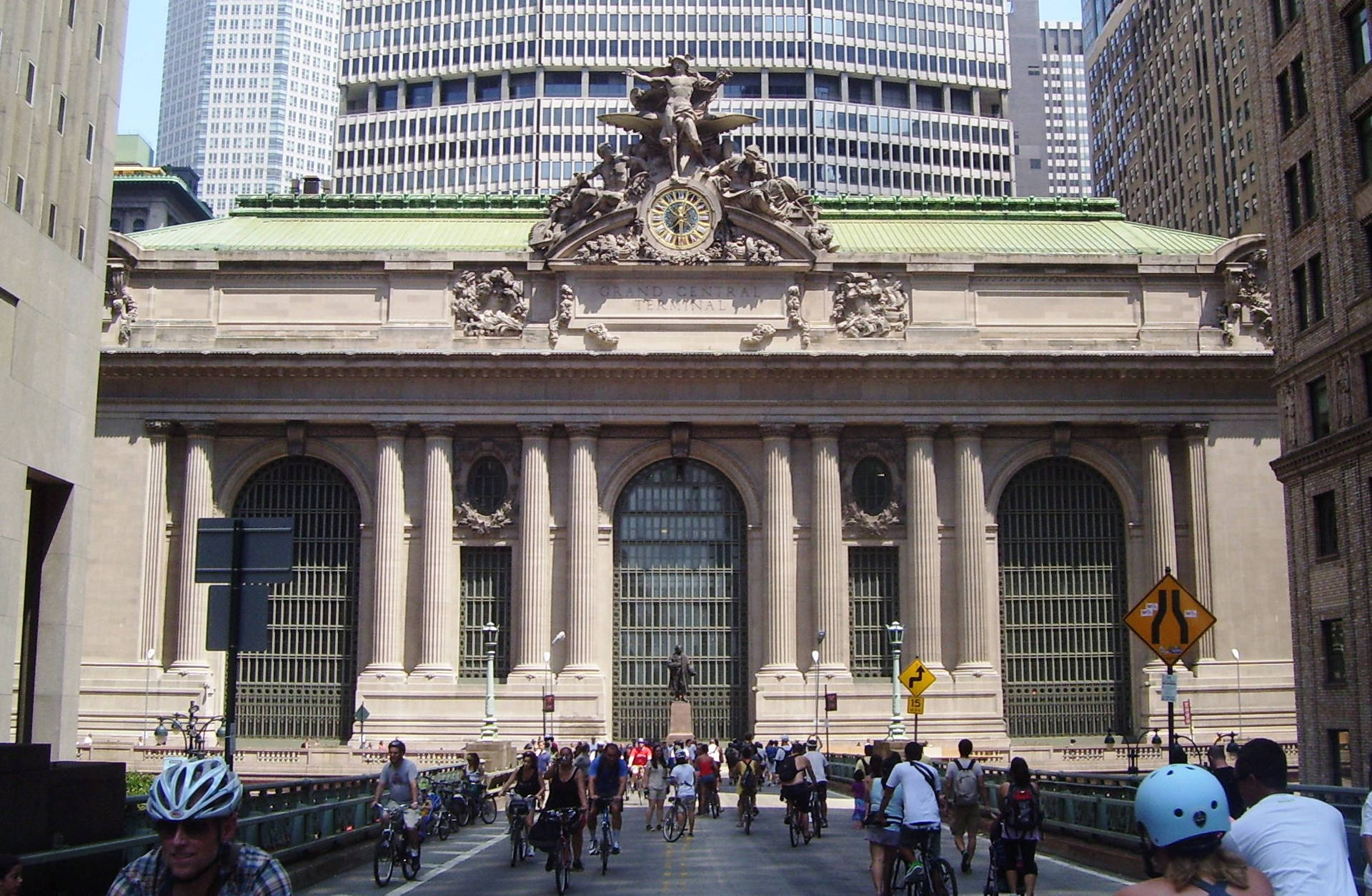 Grand Central Station In Sunlight Background